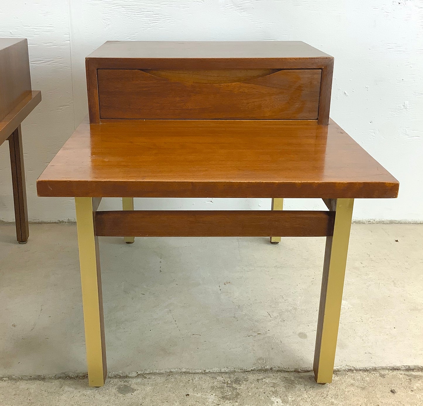 Pair Mid-Century Two Tier Side Tables - American of Martinsville