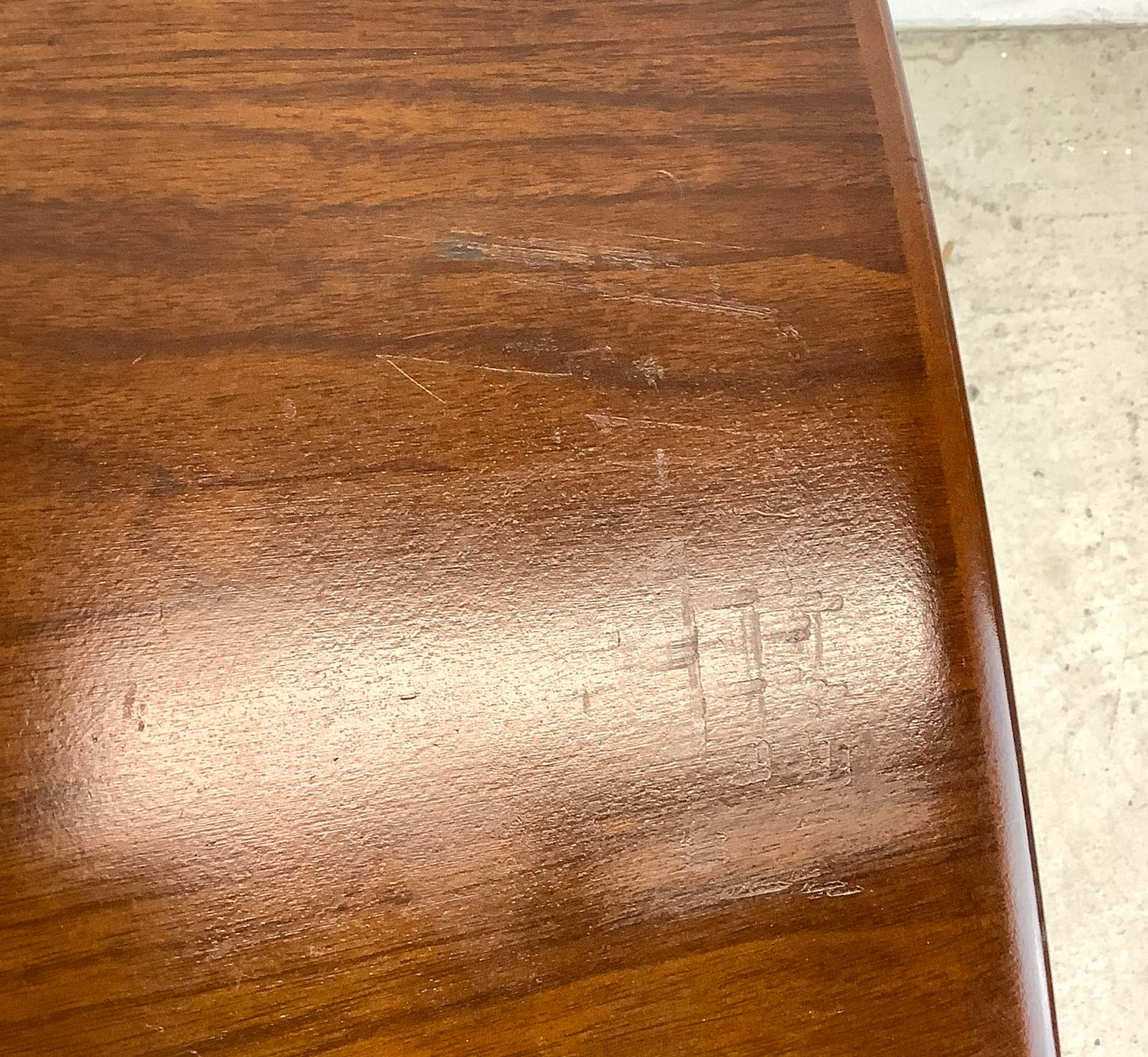 Mid-Century Side Table With Shelf