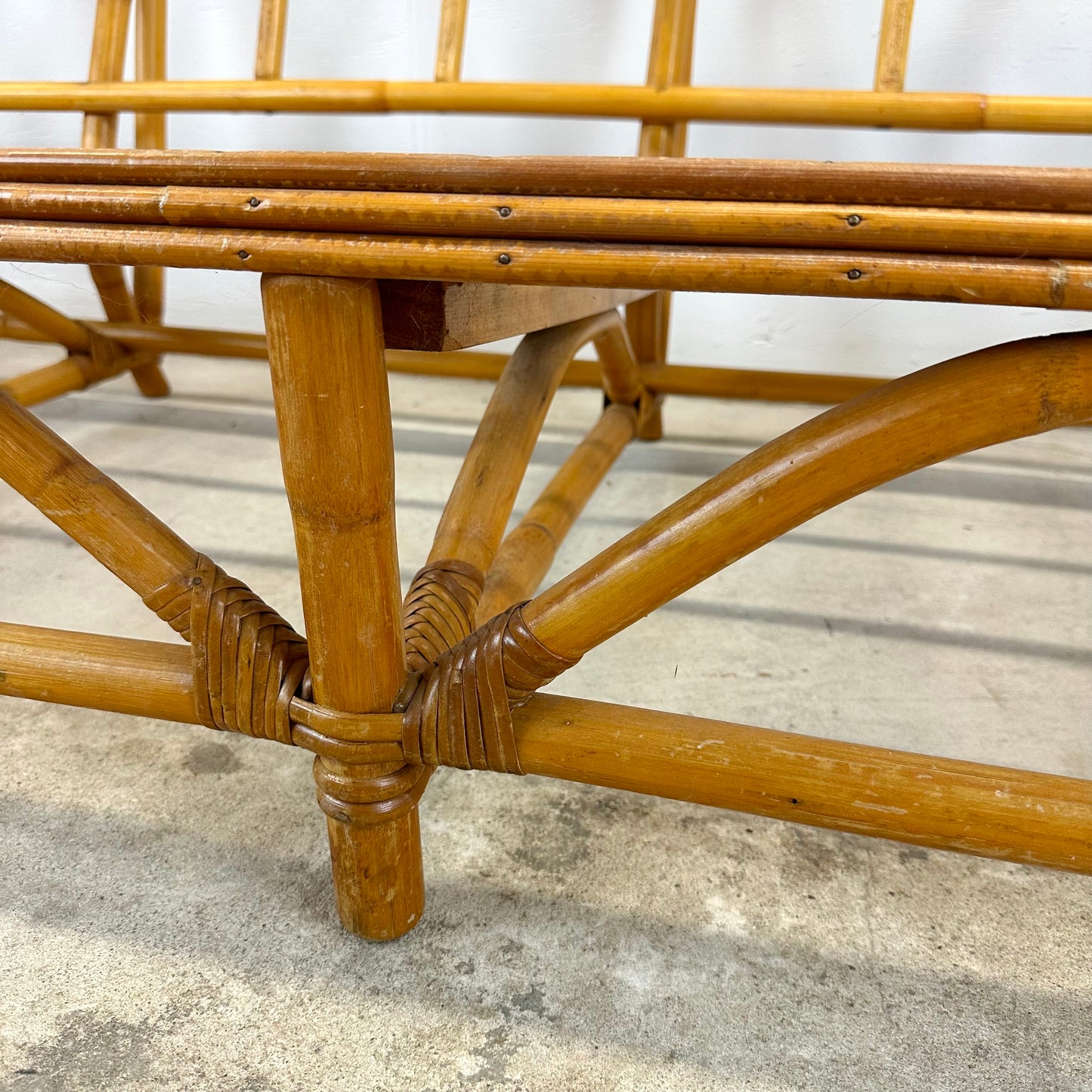 Vintage Bamboo Sofa Frame