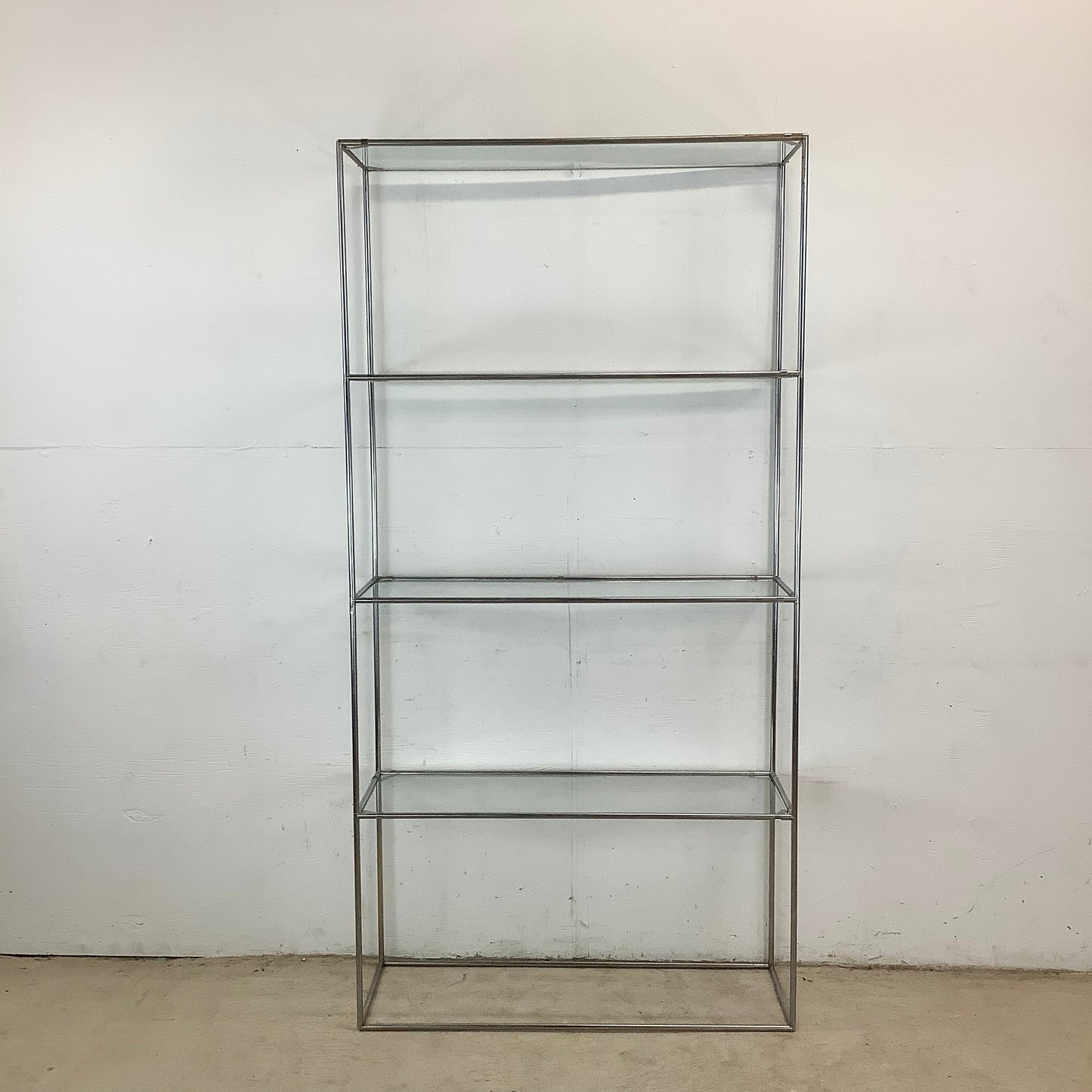 Tall Vintage Modern Etagere