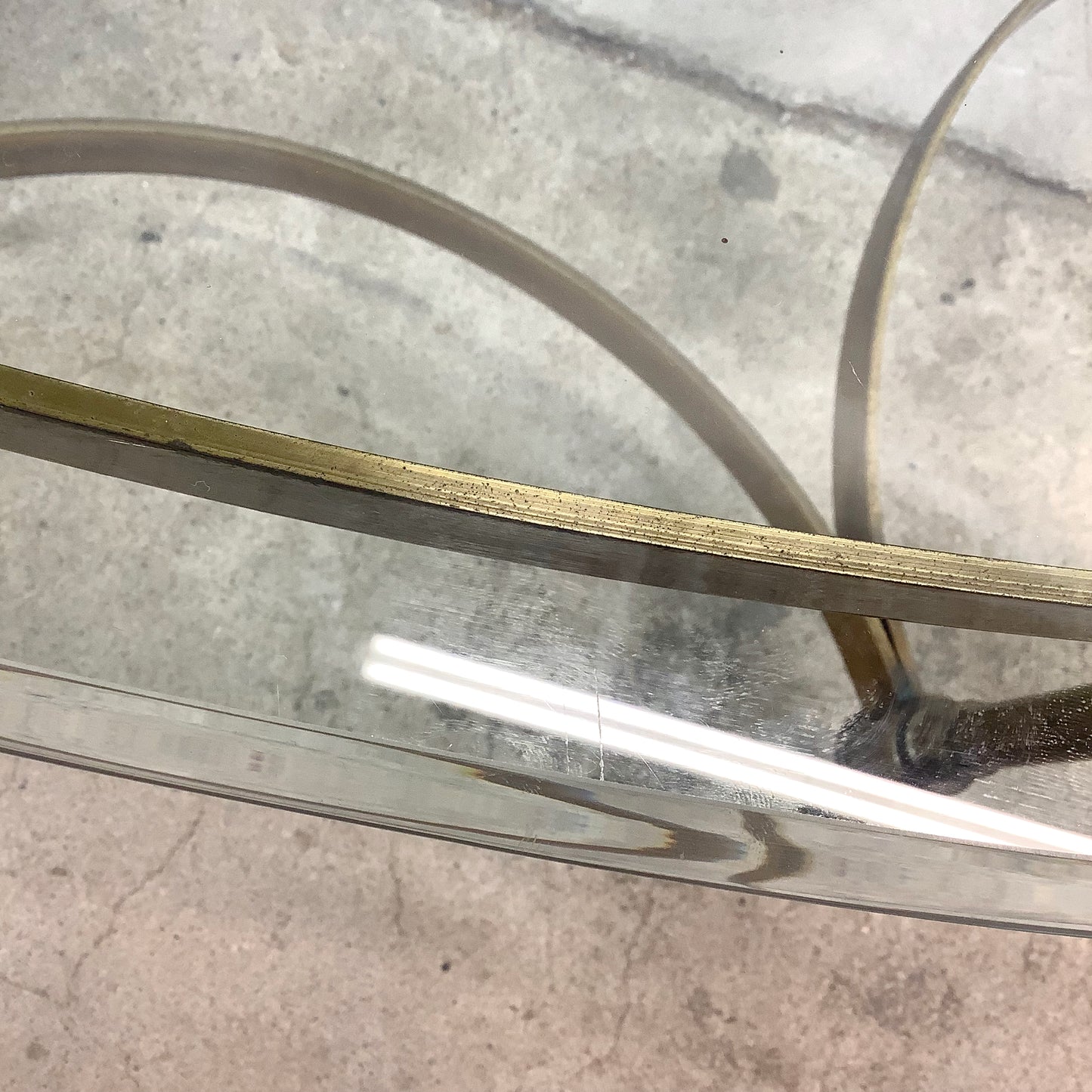 Maison Jansen Style Brass Cocktail Table