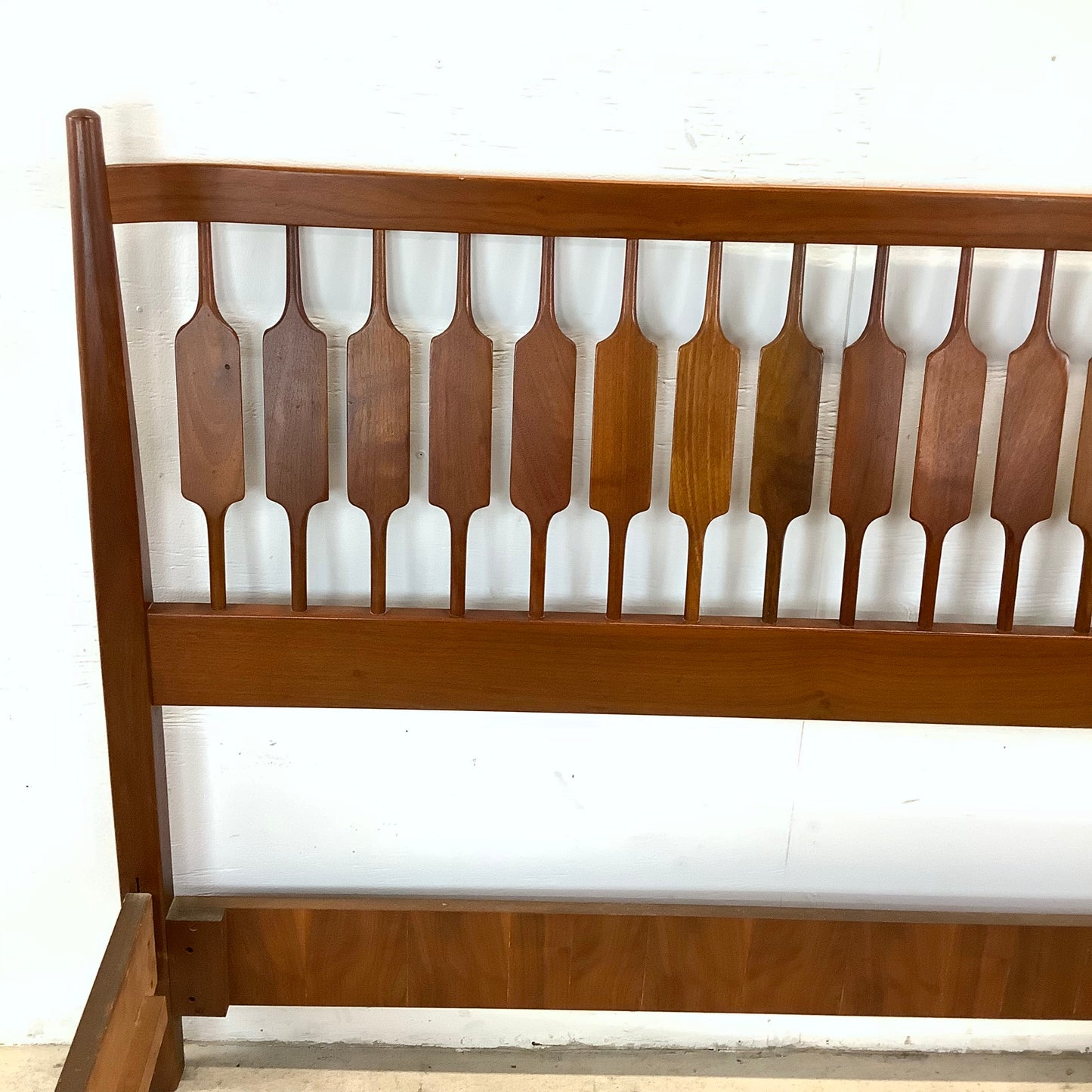 Mid-Century Full Size Bed Frame by Kipp Stewart for Drexel
