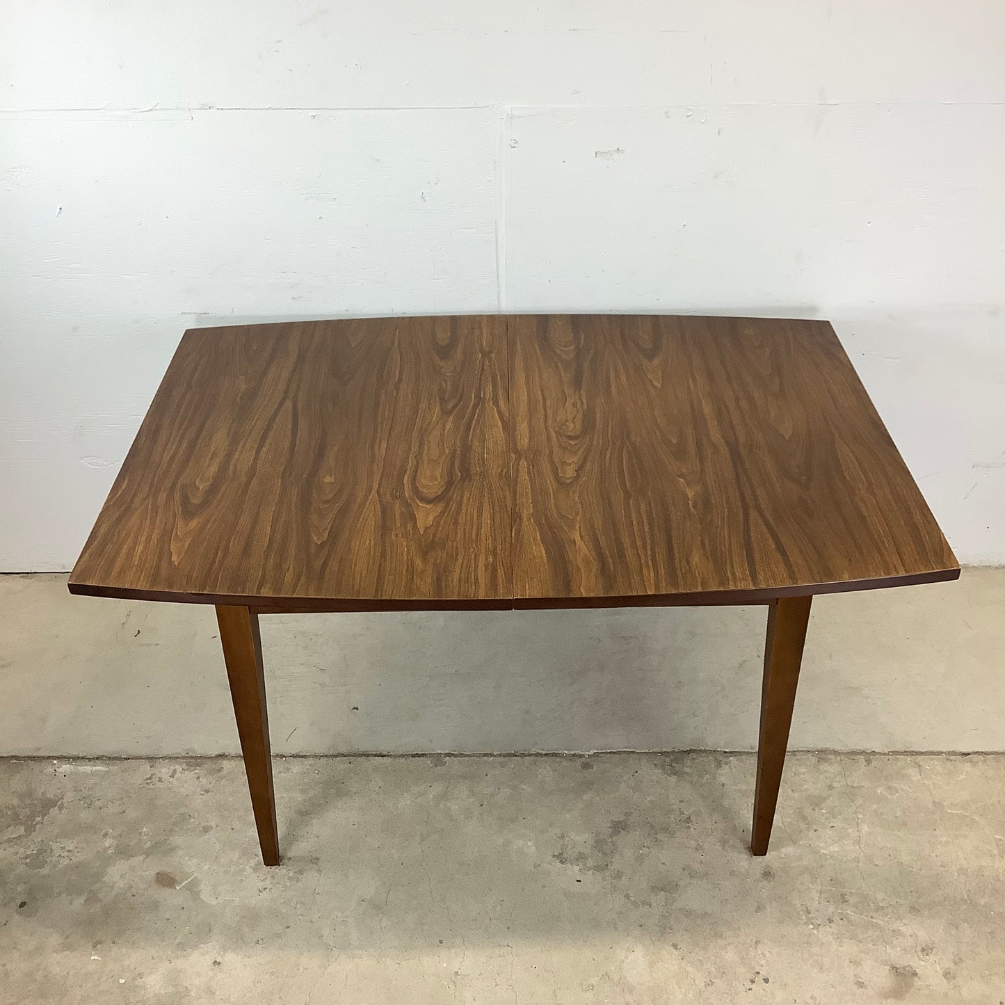 Mid-Century Walnut Finish Dining Table