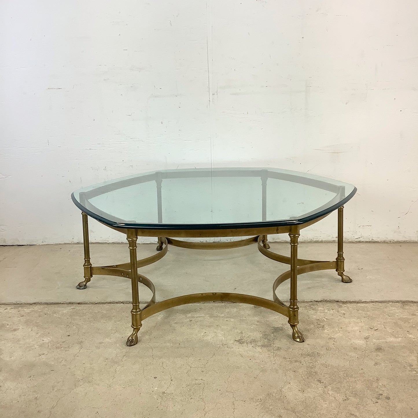 Maison Jansen Style Brass Cocktail Table