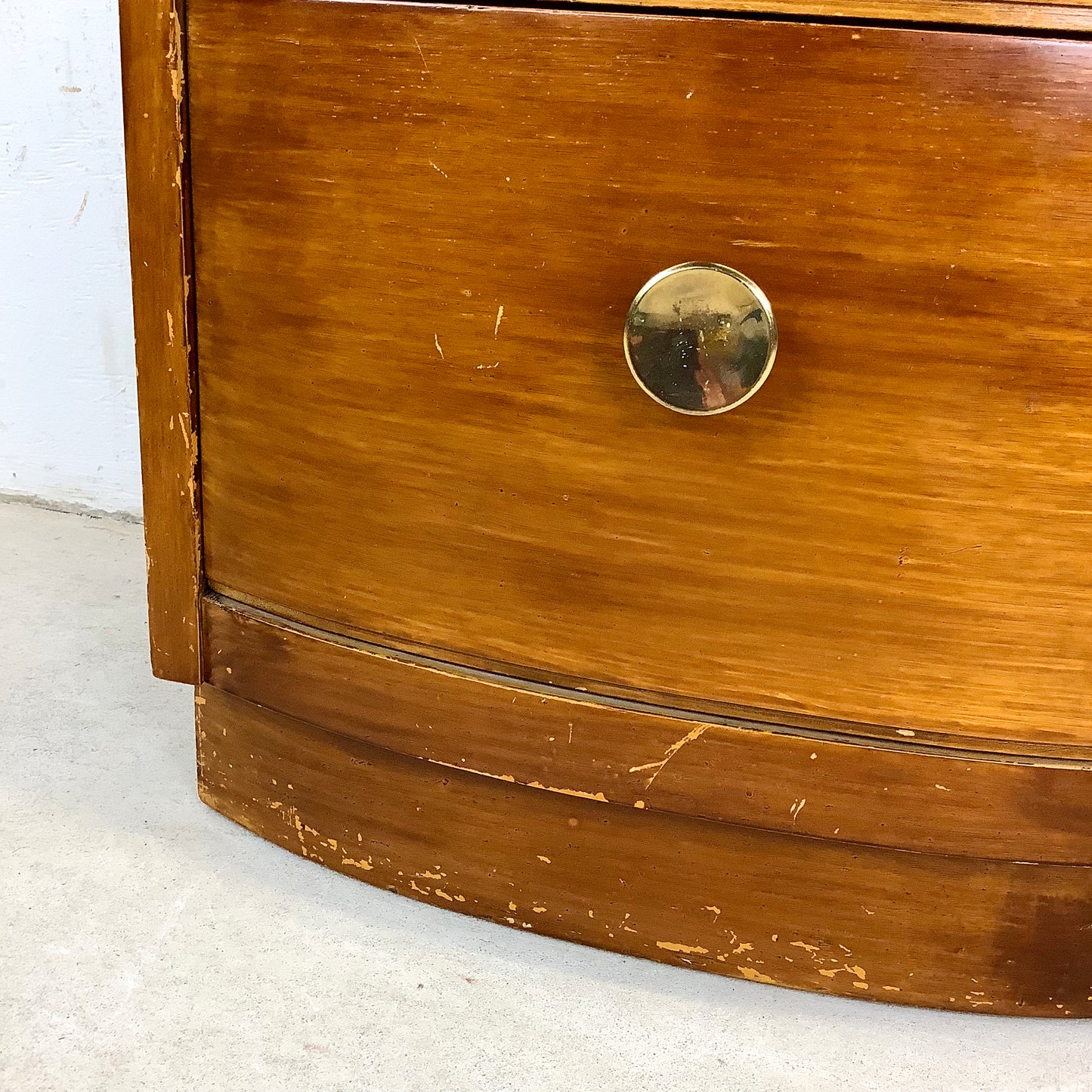 Vintage Two Drawer Deco Nightstandd