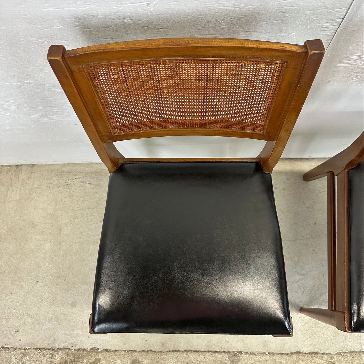 Mid-Century Cane Back Dining Chairs after Jens Risom