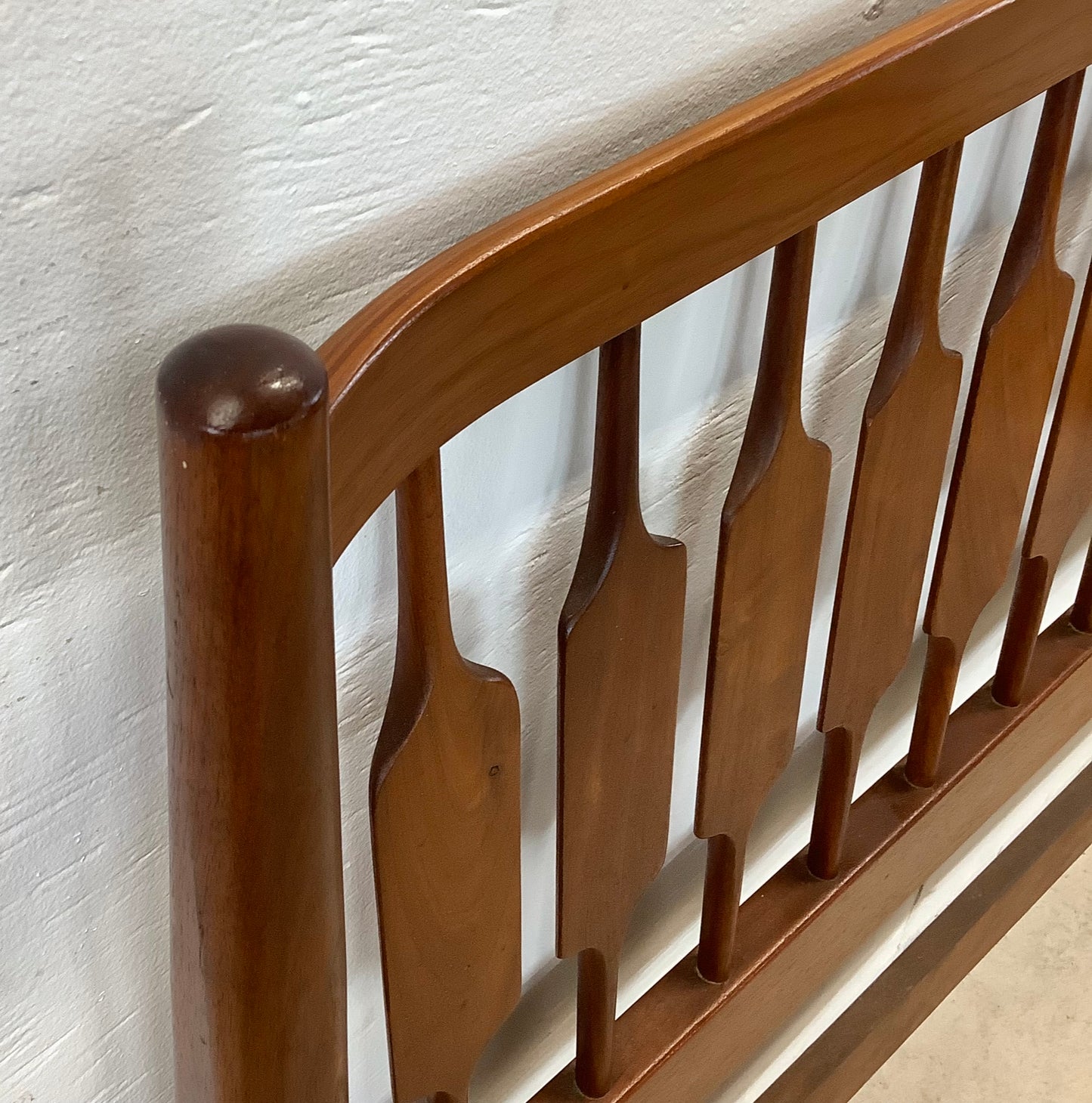 Mid-Century Full Size Bed Frame by Kipp Stewart for Drexel