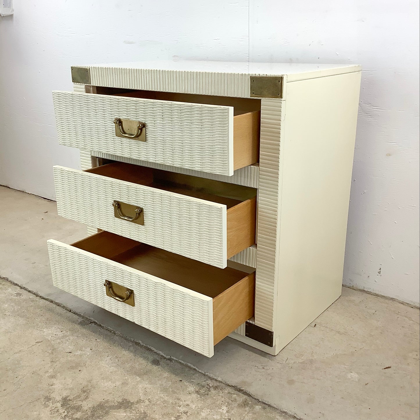Hollywood Regency Three Drawer Dresser