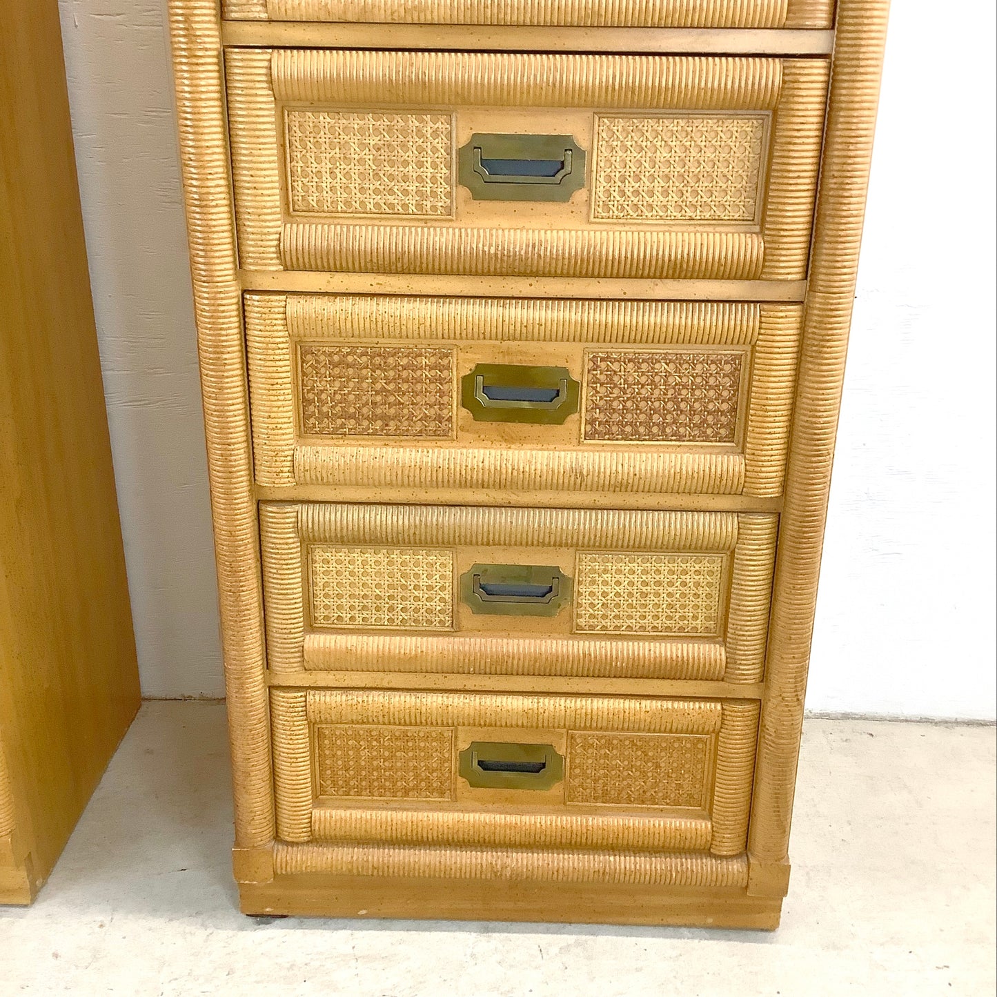 Pair Vintage Coastal Lingerie Chests by Dixie