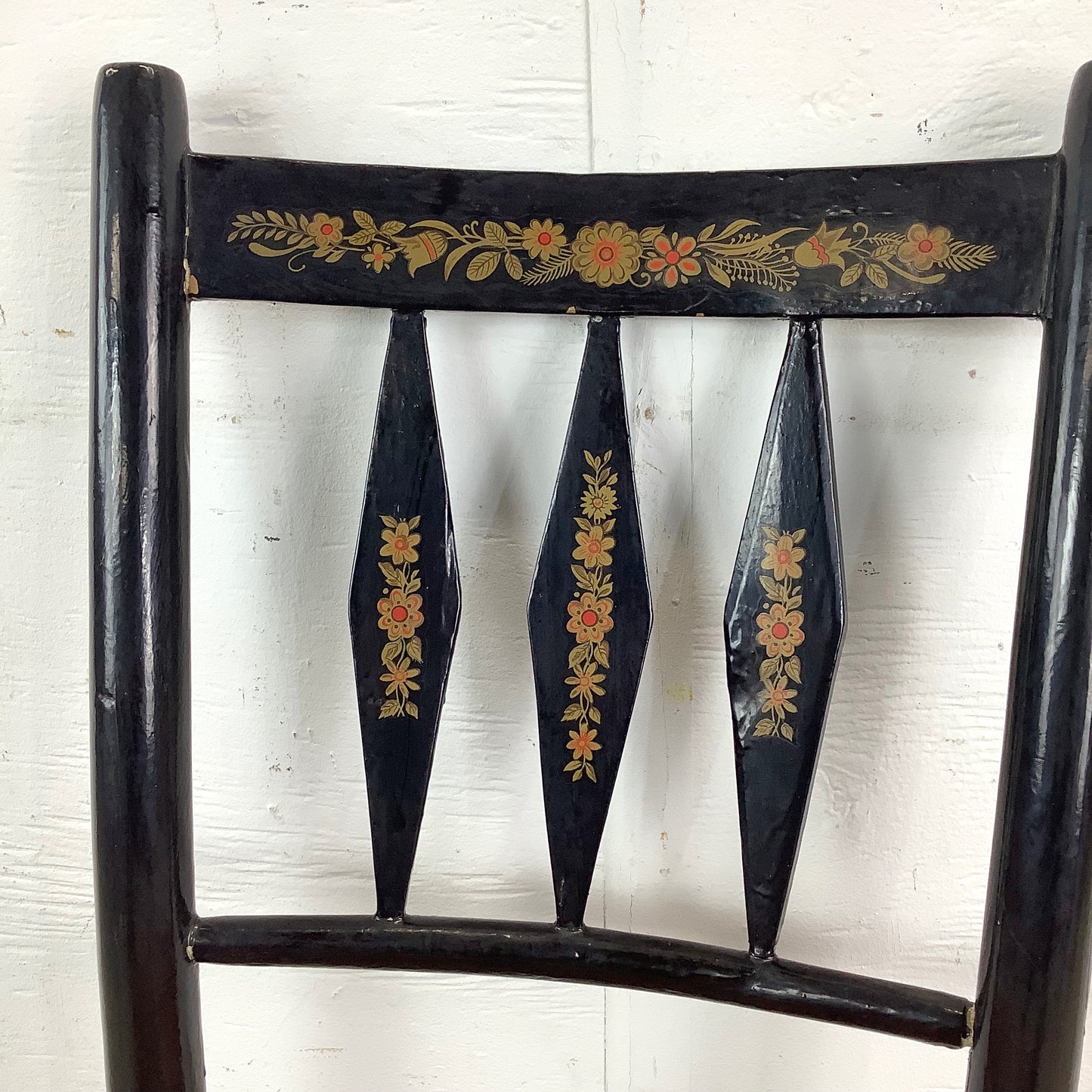 Vintage Farmhouse Rush Seat Side Chair
