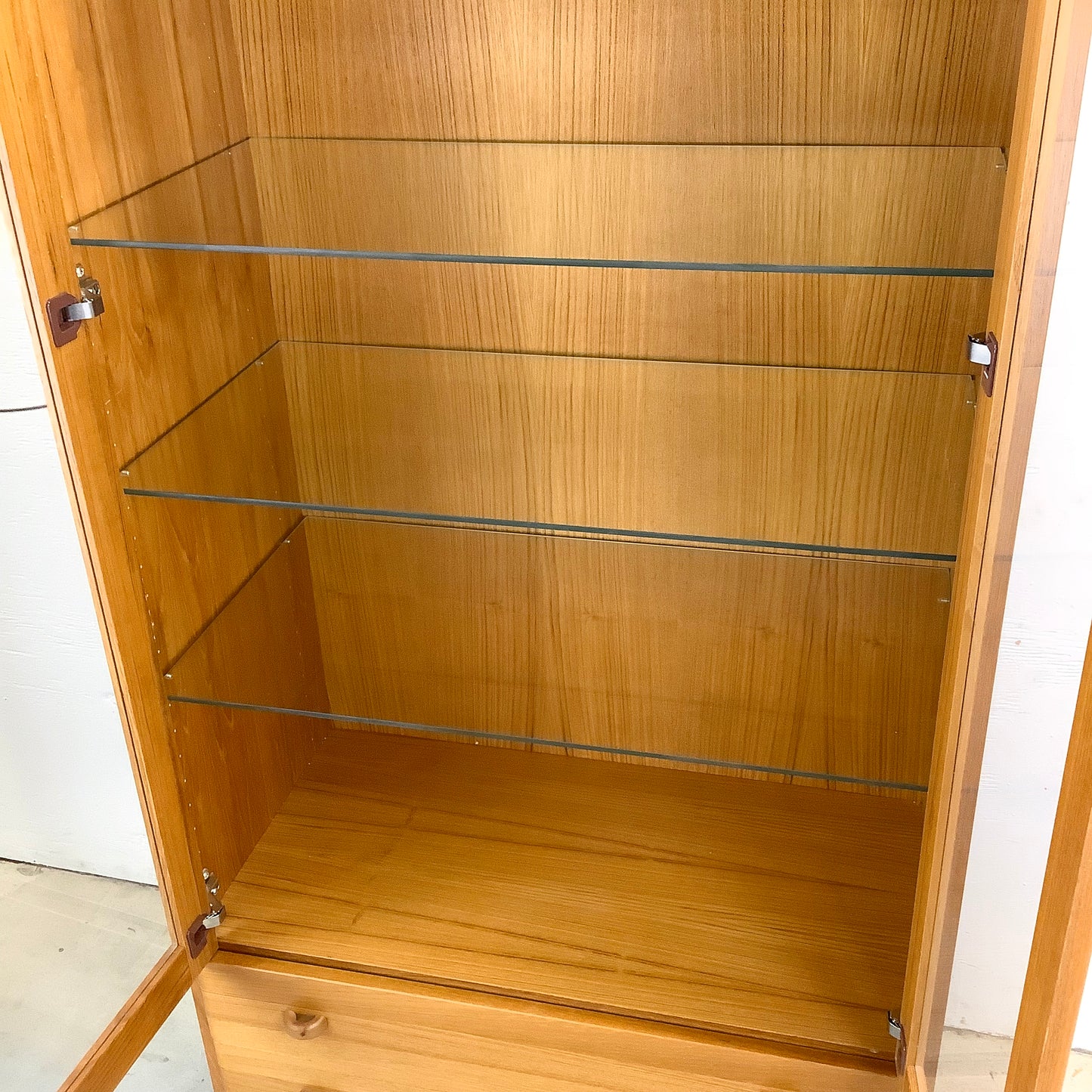 Scandinavian Modern Teak Display Case or Bookcase Cabinet by Domino Mobler