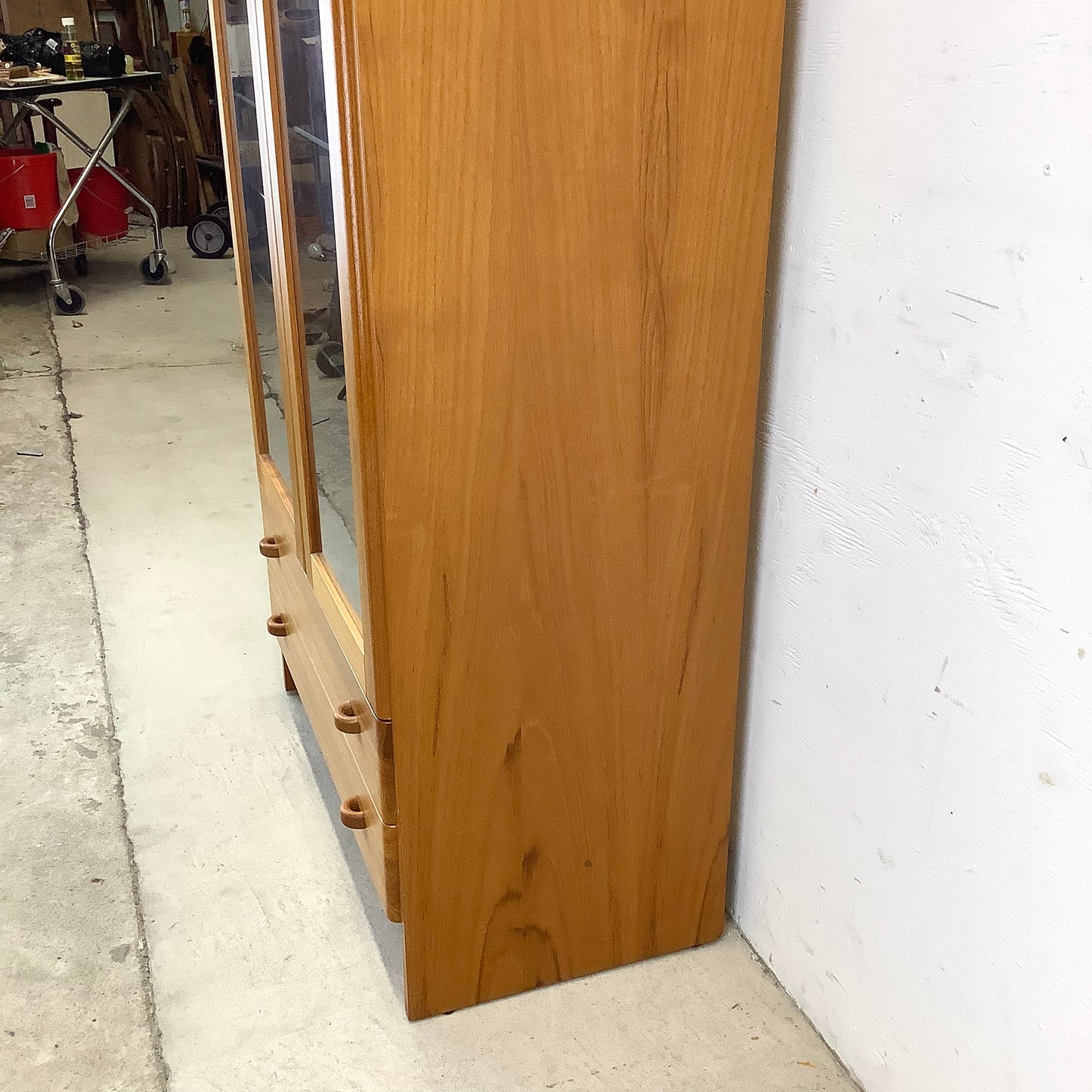 Scandinavian Modern Teak Display Case or Bookcase Cabinet by Domino Mobler