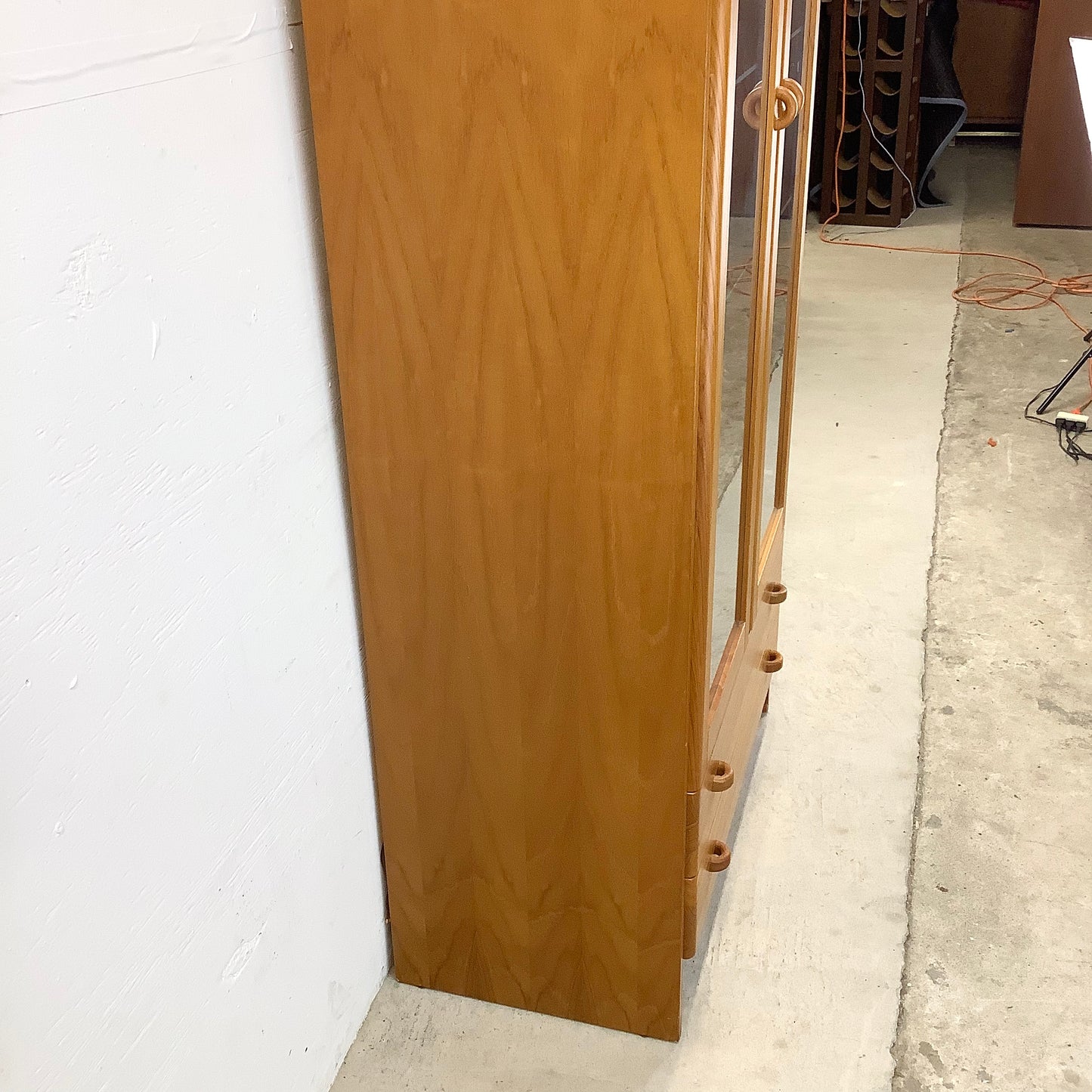 Scandinavian Modern Teak Display Case or Bookcase Cabinet by Domino Mobler