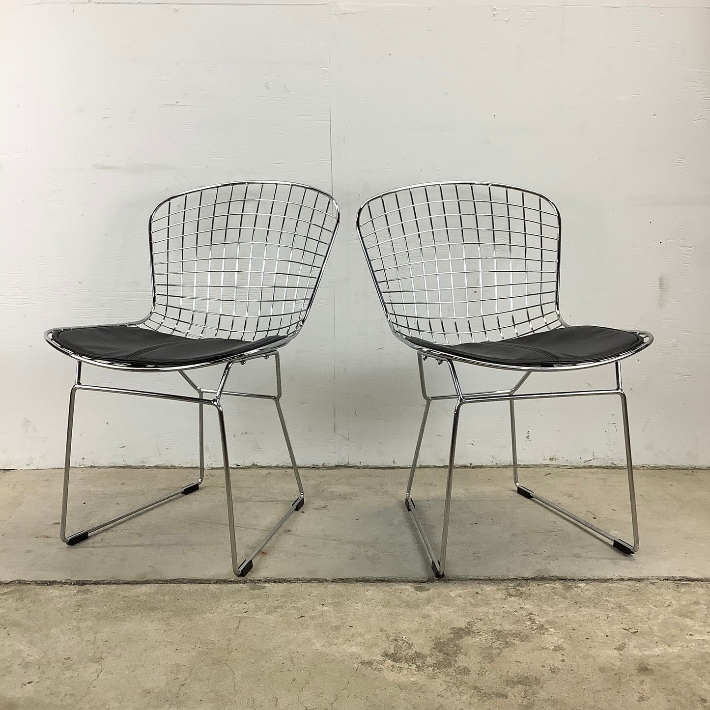Modern Wire Frame Dining Chairs- Set of Four
