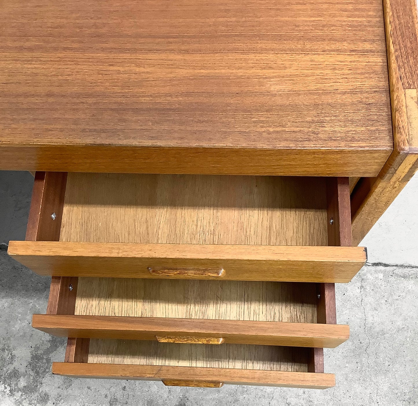 Scandinavian Modern Teak Office Desk