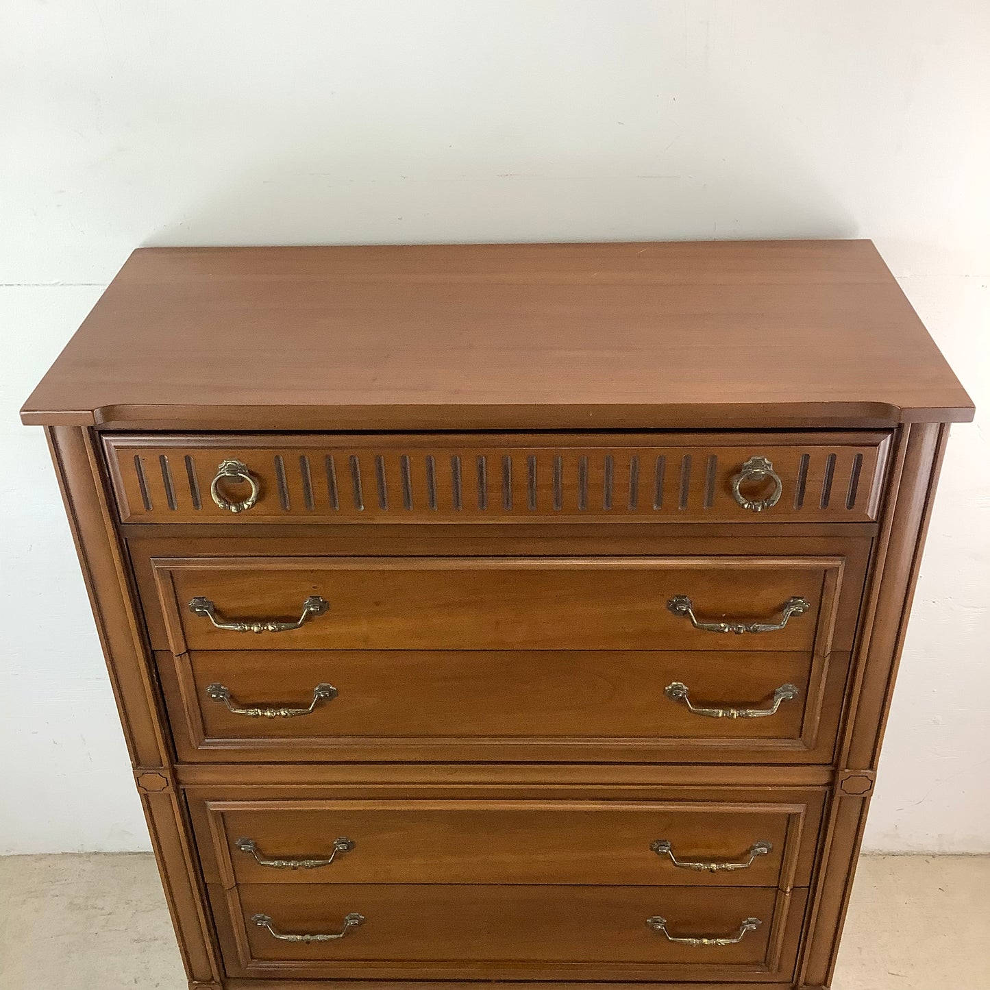 Neoclassical Walnut Chest of Drawers