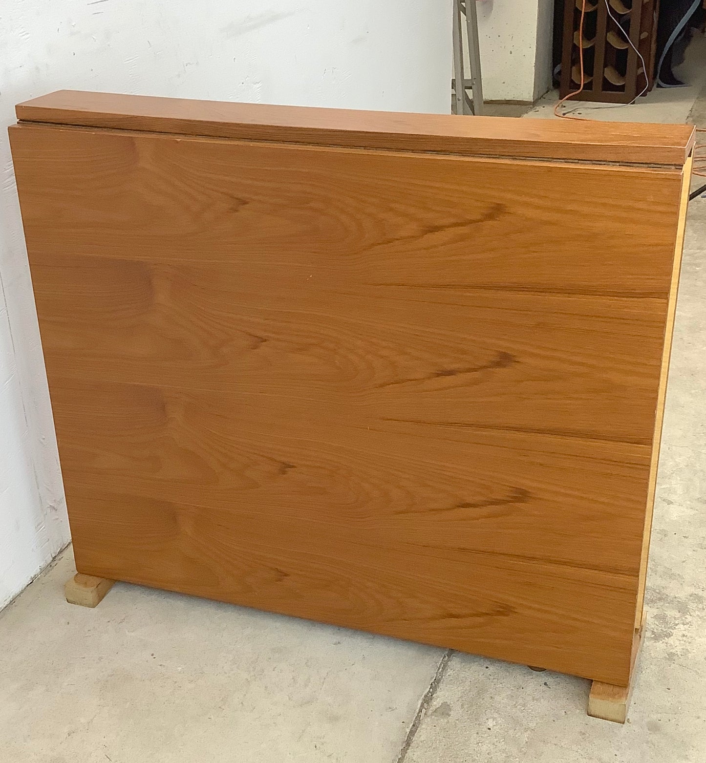 Petite Danish Modern Drop Leaf Teak Dining Table