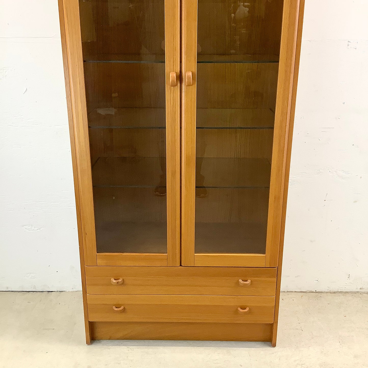 Scandinavian Modern Teak Display Case or Bookcase Cabinet by Domino Mobler