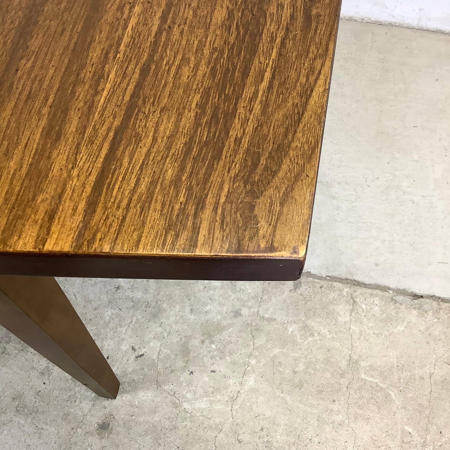 Mid-Century Walnut Finish Dining Table
