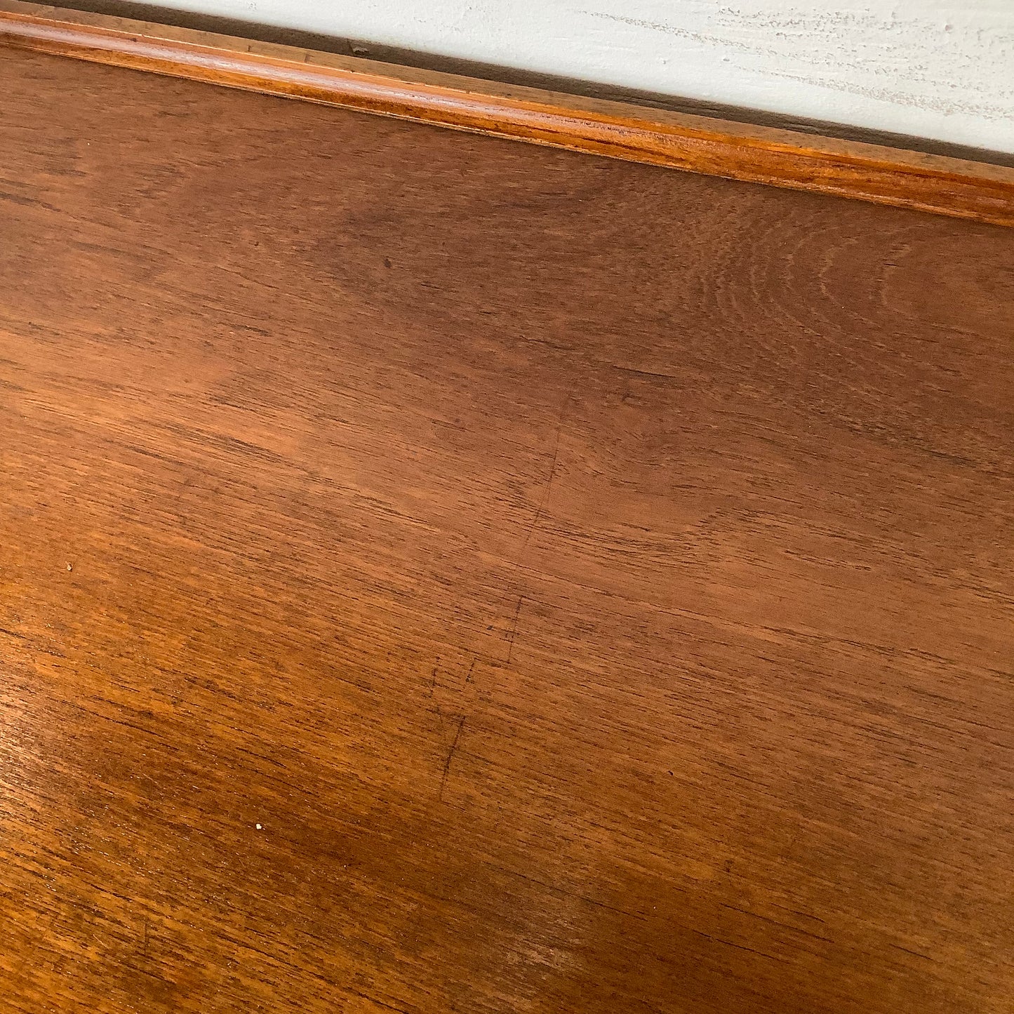 Scandinavian Modern Teak Raised Edge Coffee Table