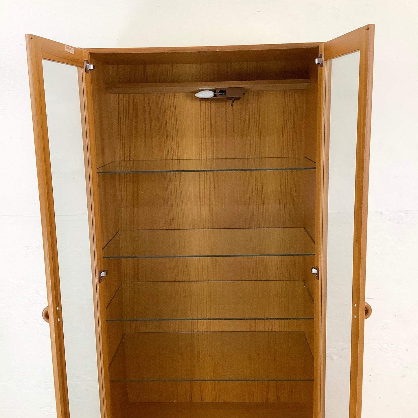 Scandinavian Modern Teak Display Case or Bookcase Cabinet by Domino Mobler