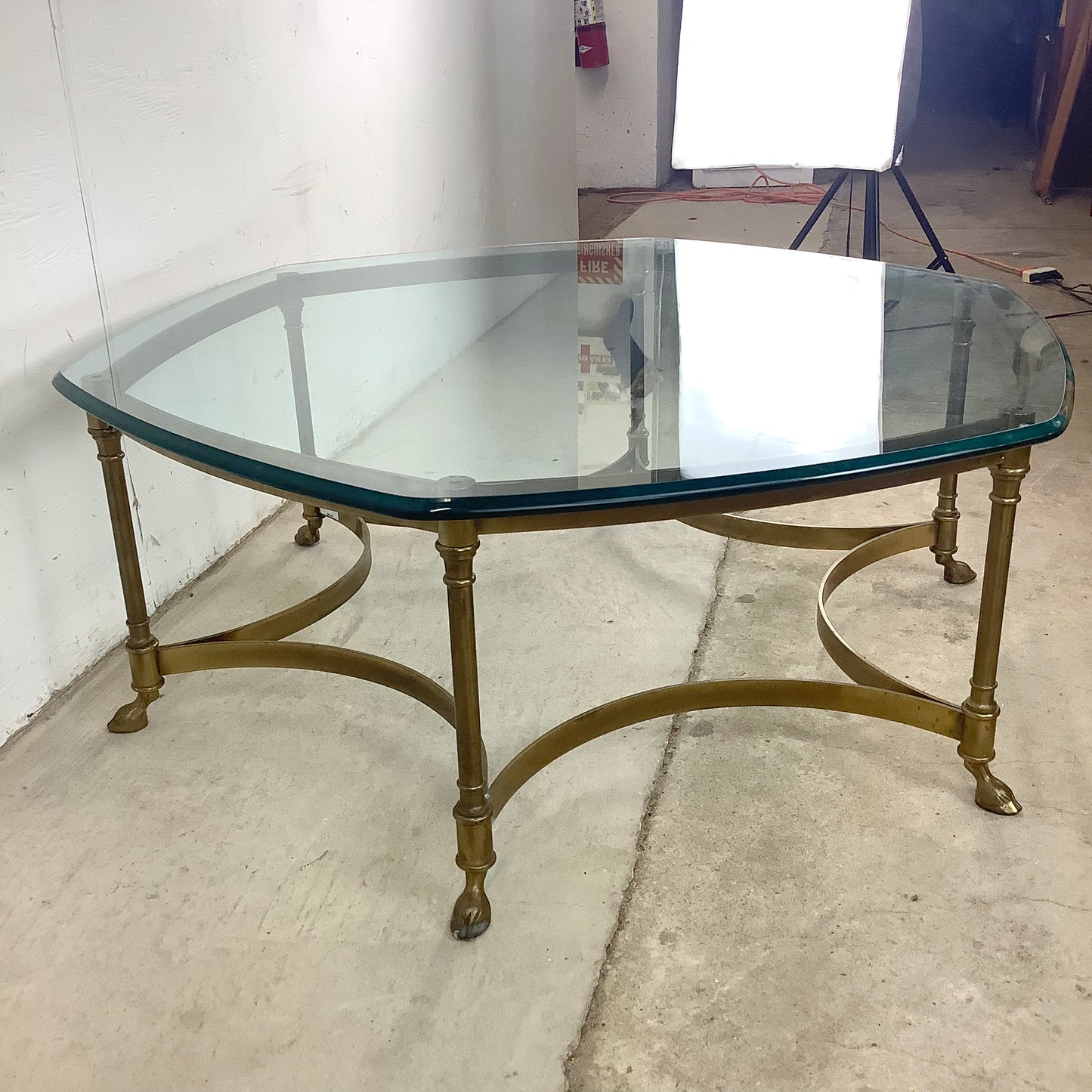 Maison Jansen Style Brass Cocktail Table
