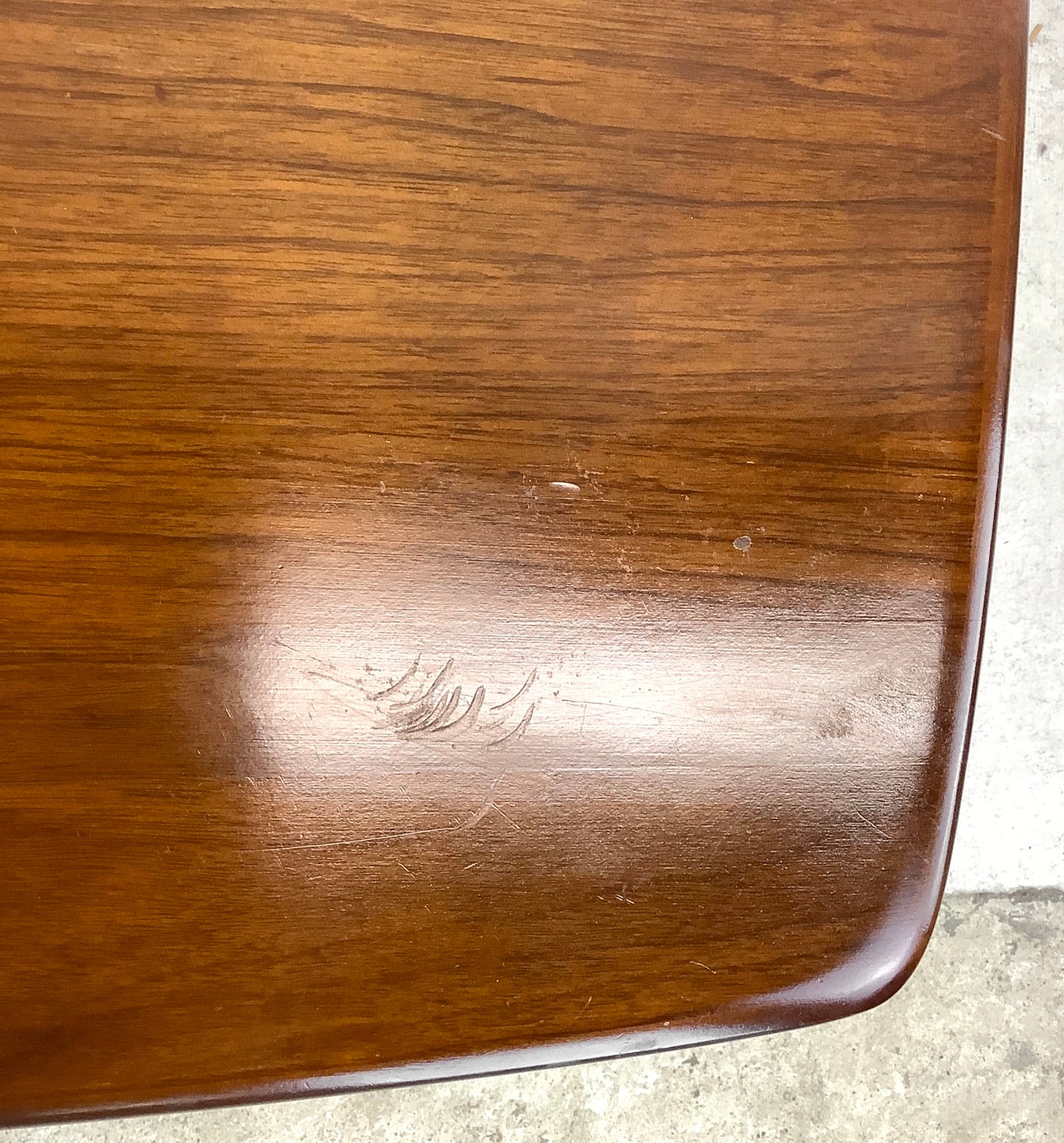 Mid-Century Side Table With Shelf
