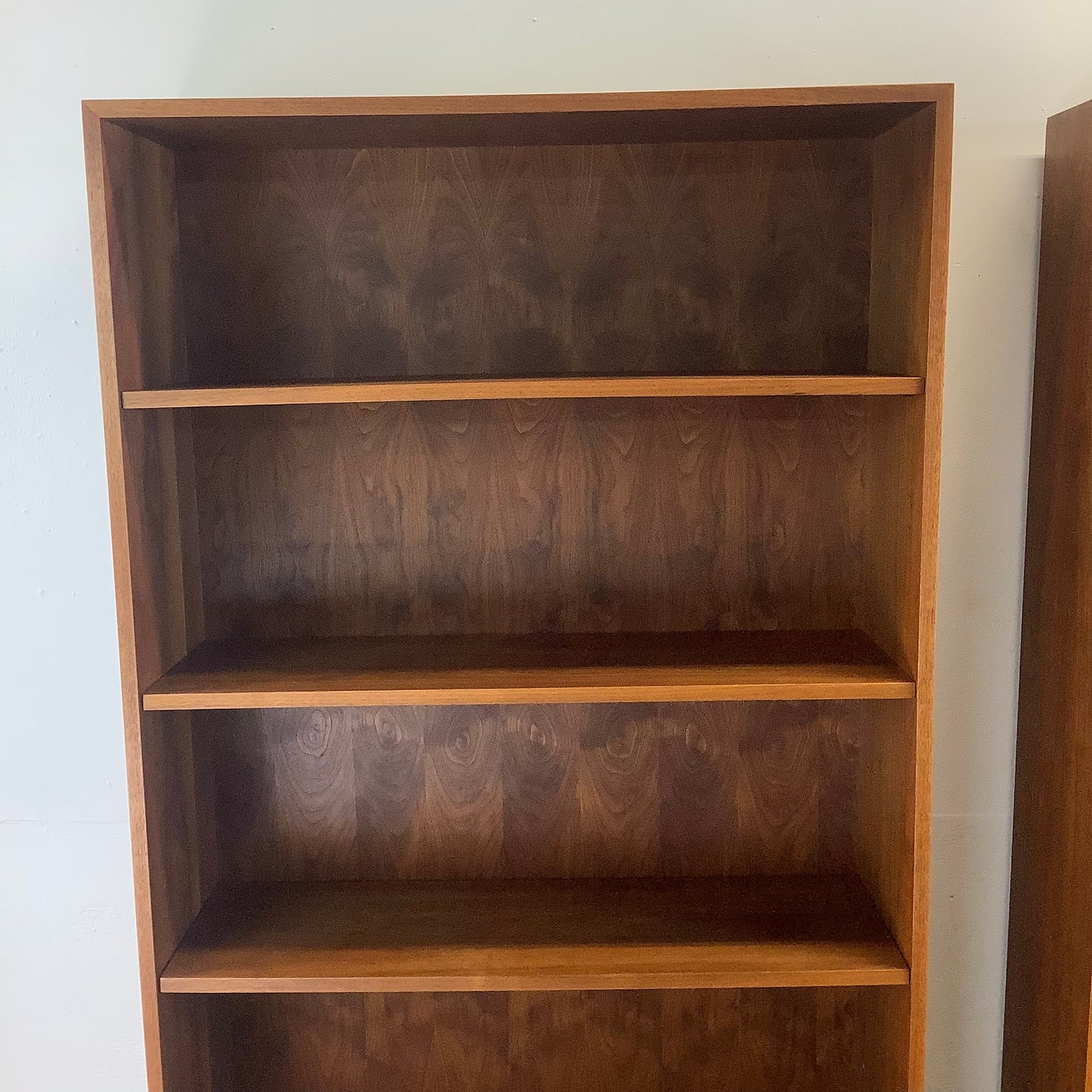 Pair Tall Vintage Bookcases