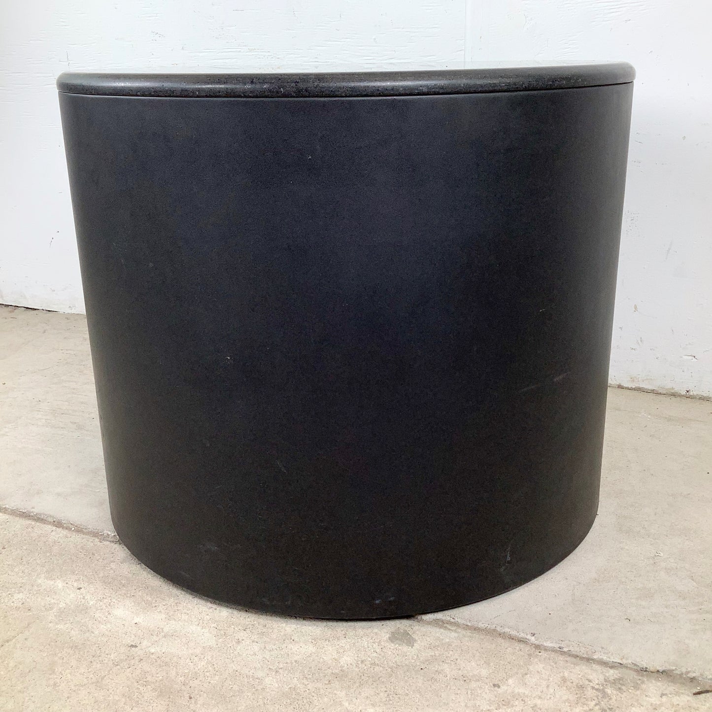 Post-Modern Black Drum Table after Pace Collection