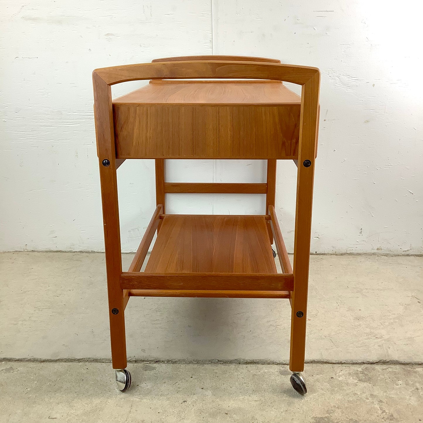 Scandinavian Modern Teak Bar Cart