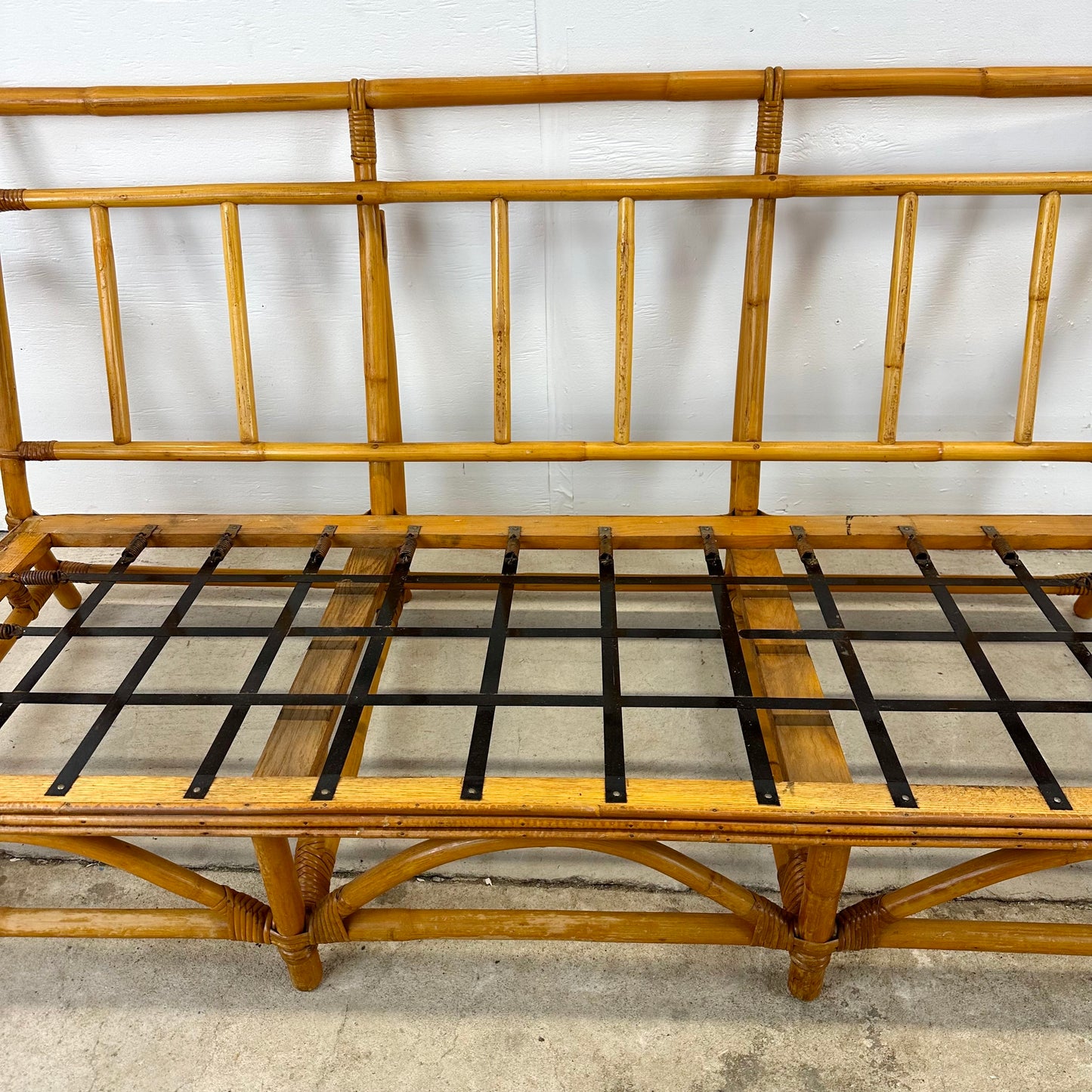 Vintage Bamboo Sofa Frame