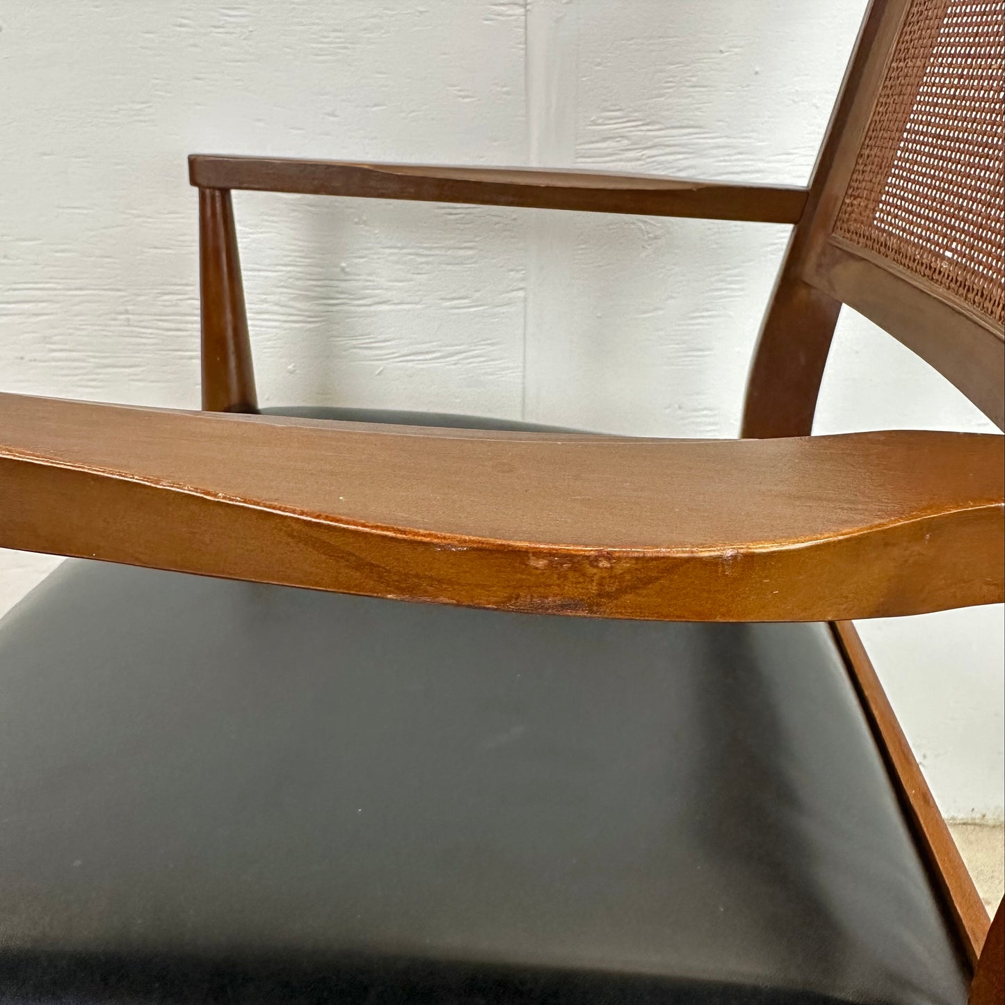 Mid-Century Cane Back Dining Chairs after Jens Risom