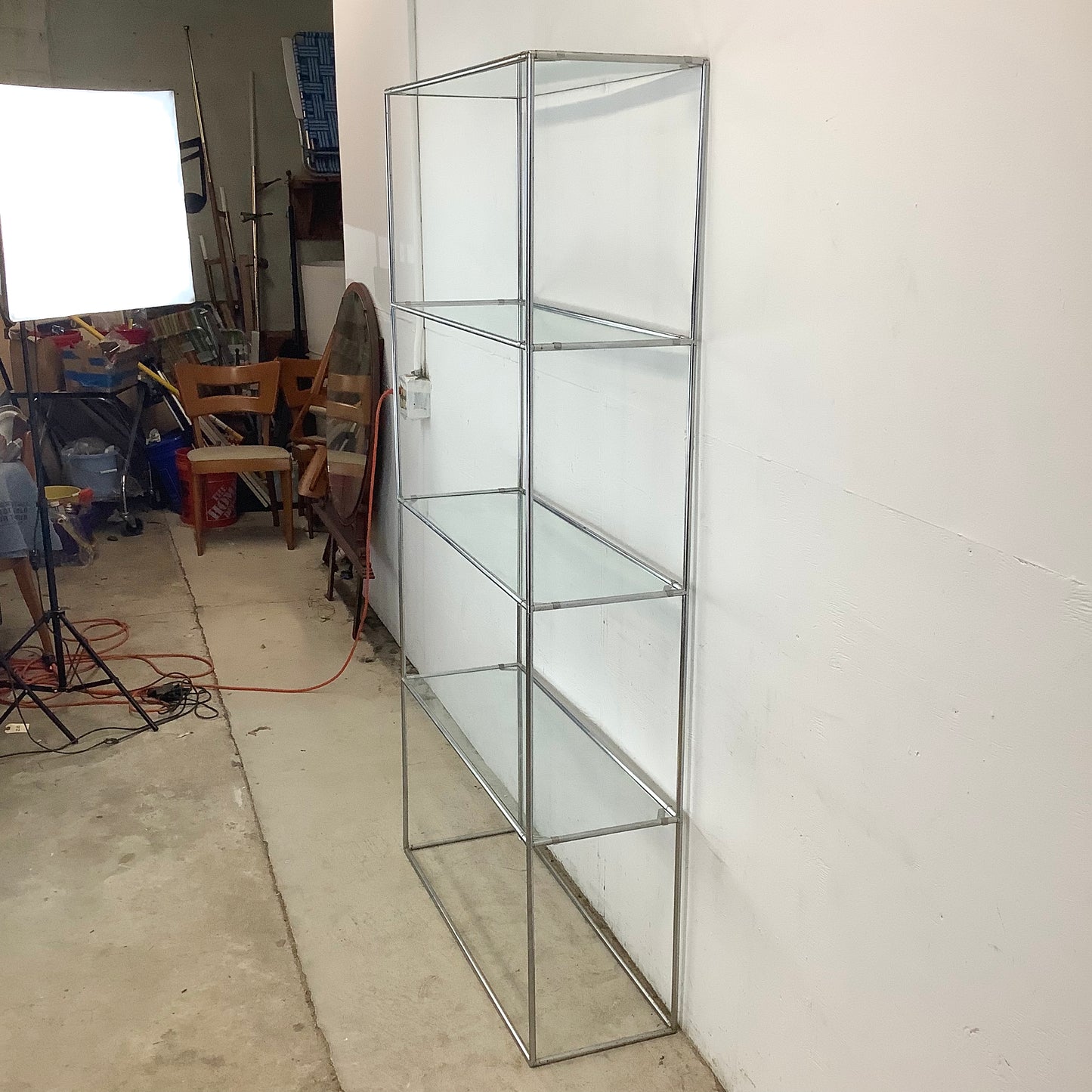 Tall Vintage Modern Etagere
