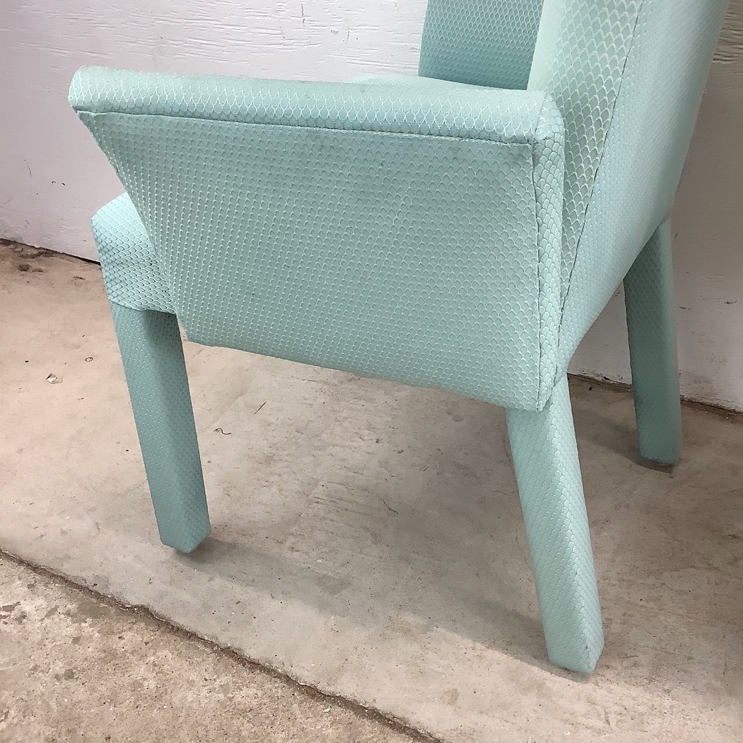 Sculptural Upholstered Armchairs – Vintage Pair