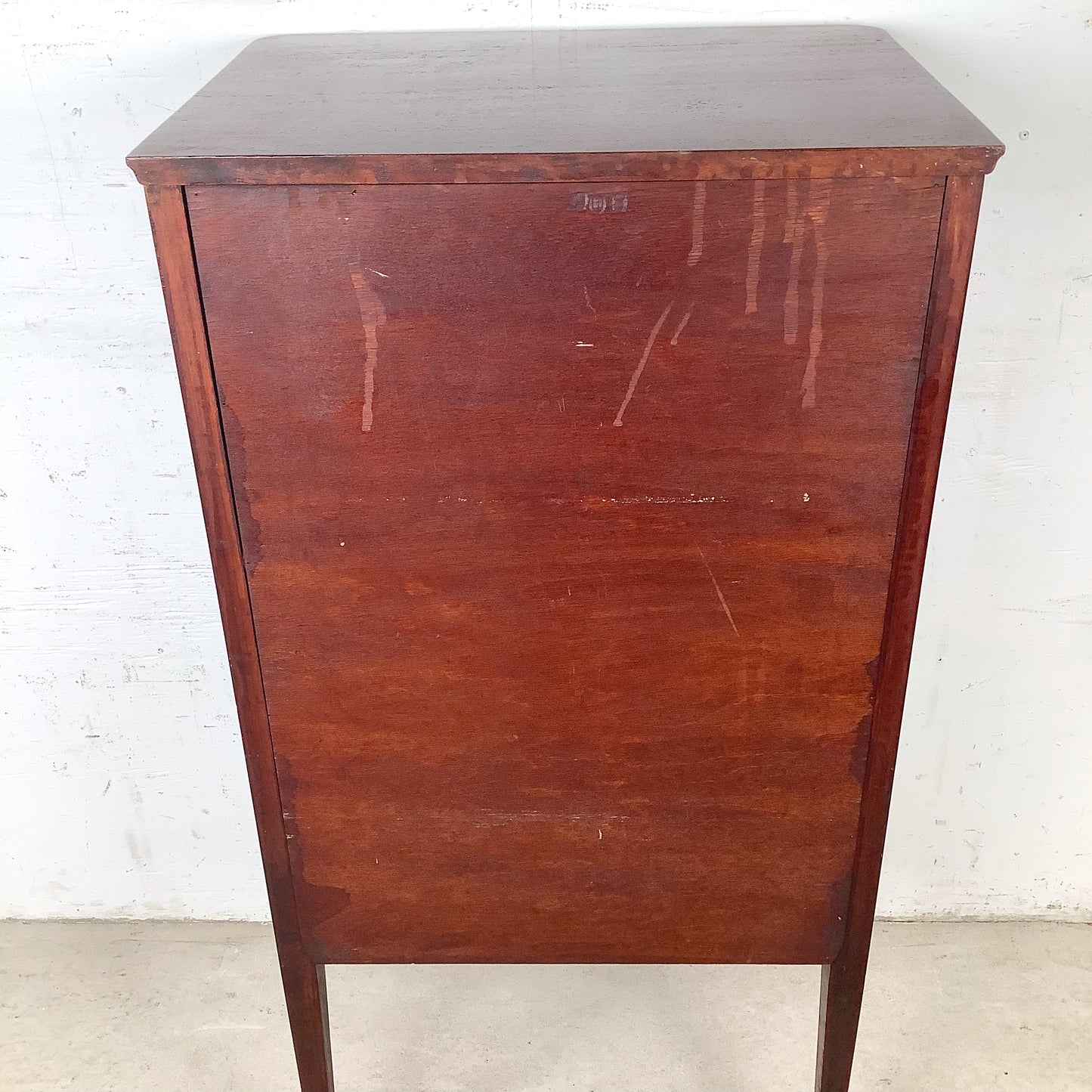 Edwardian Style Mahogany Music Cabinet | Marquetry Inlay | Cabriole Legs | 20th Century