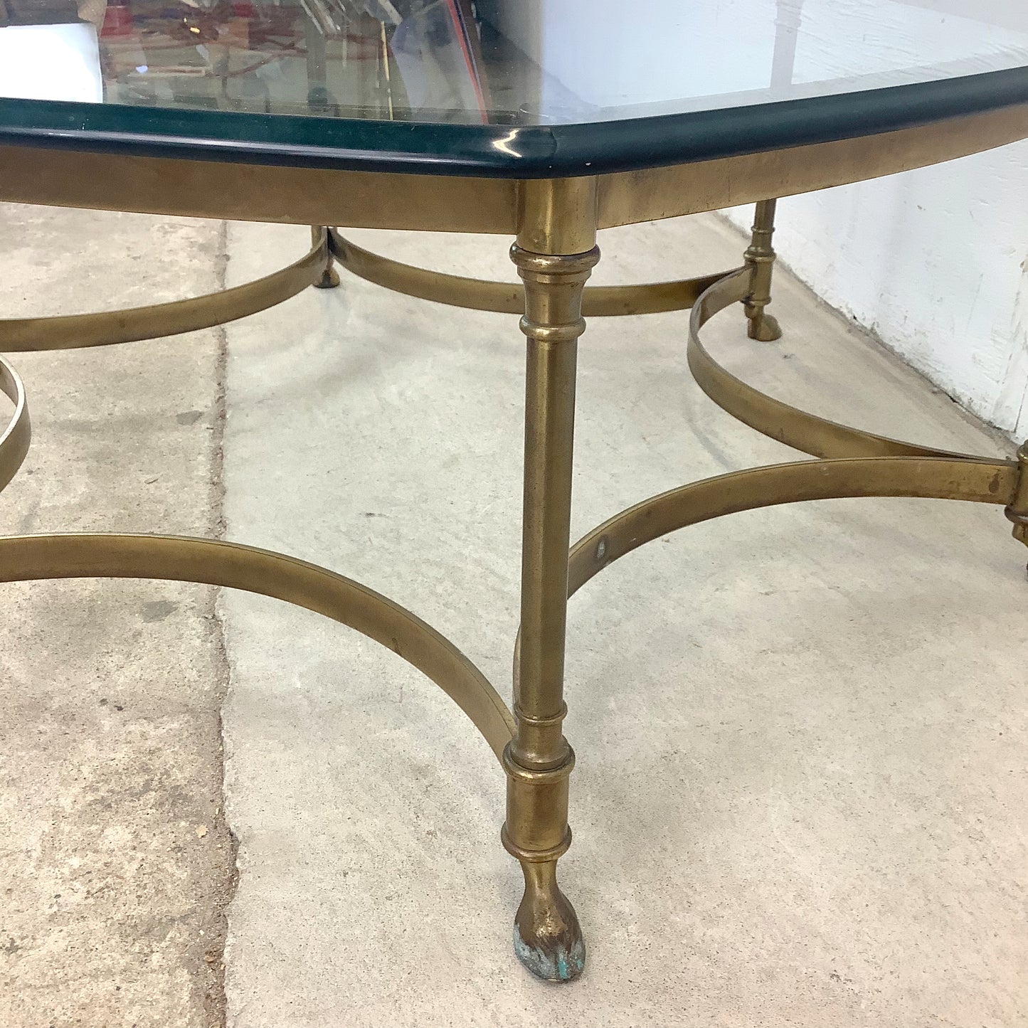 Maison Jansen Style Brass Cocktail Table