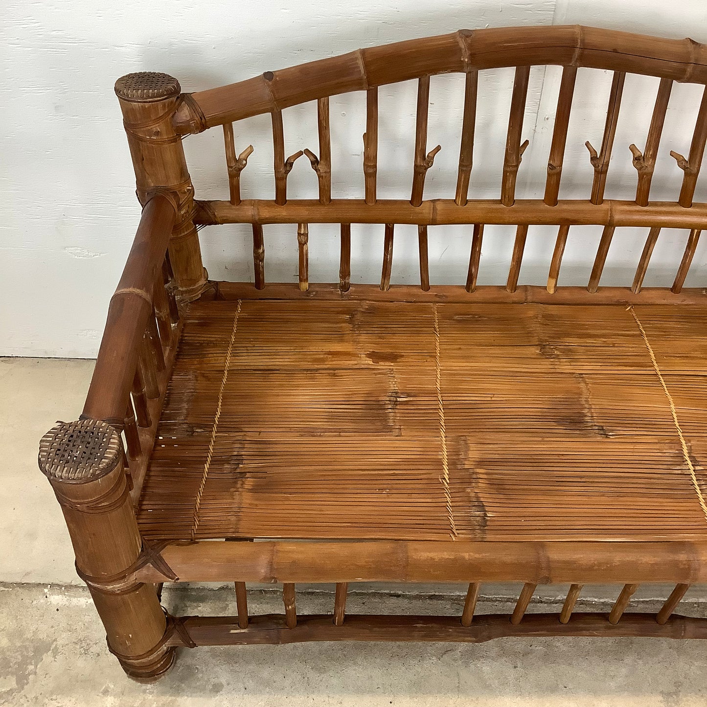 Hollywood Regency Bamboo Sofa or Daybed