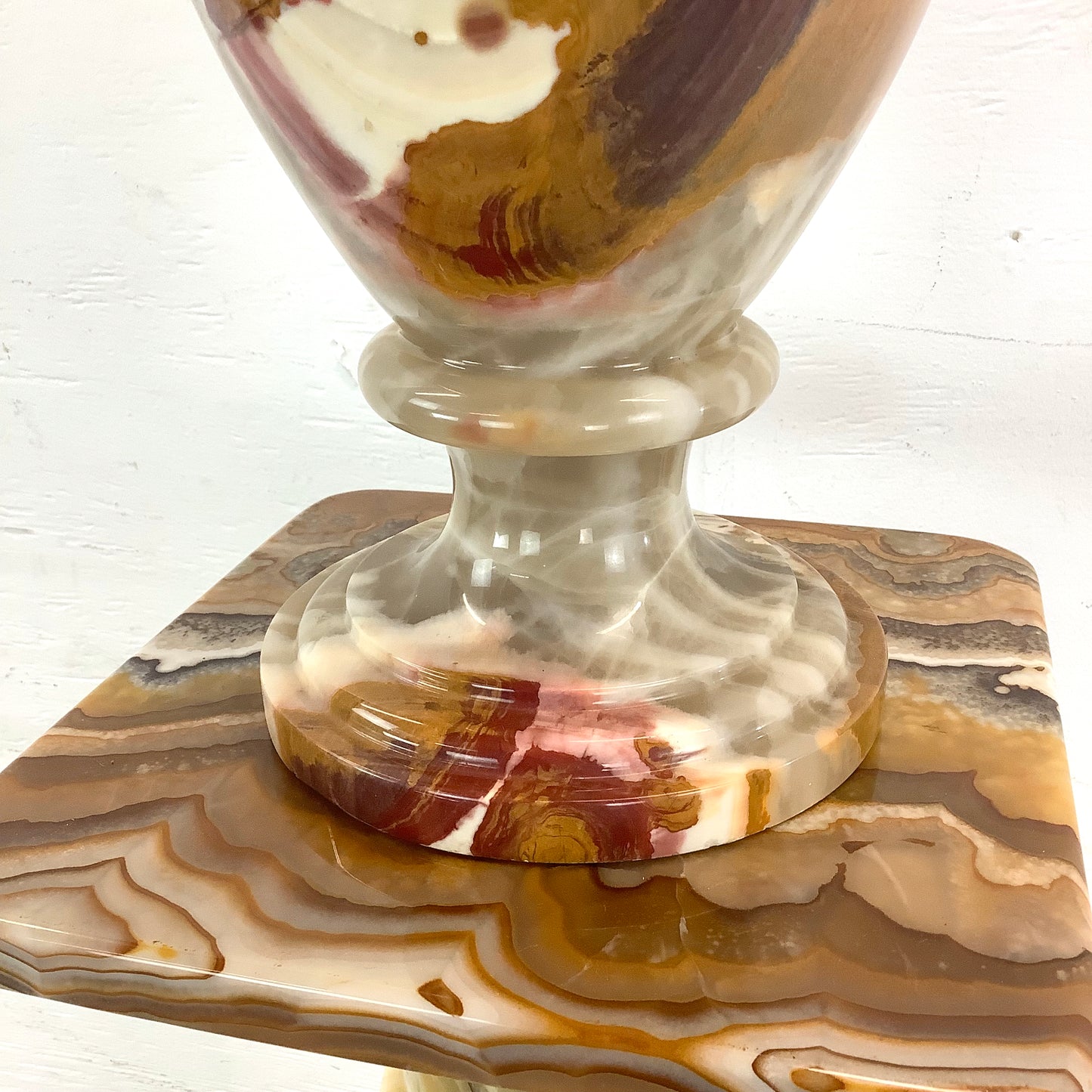 Vintage Column Pedestal with Vase
