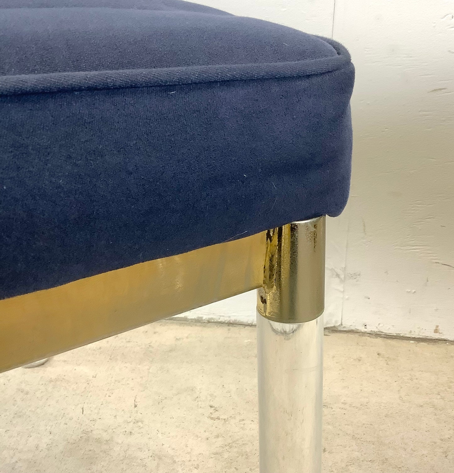 Vintage Modern Dining Chairs w/ Lucite Legs by Charles Hollis Jones- Six