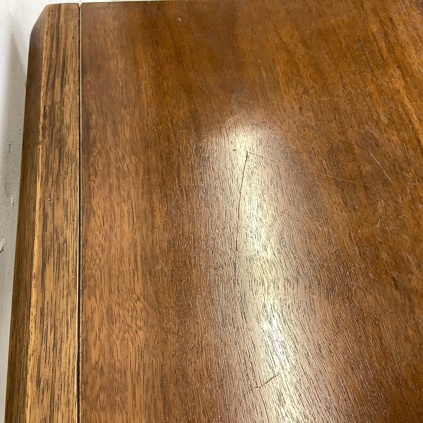 Mid-Century Modern Walnut Bar Cart With Leaves