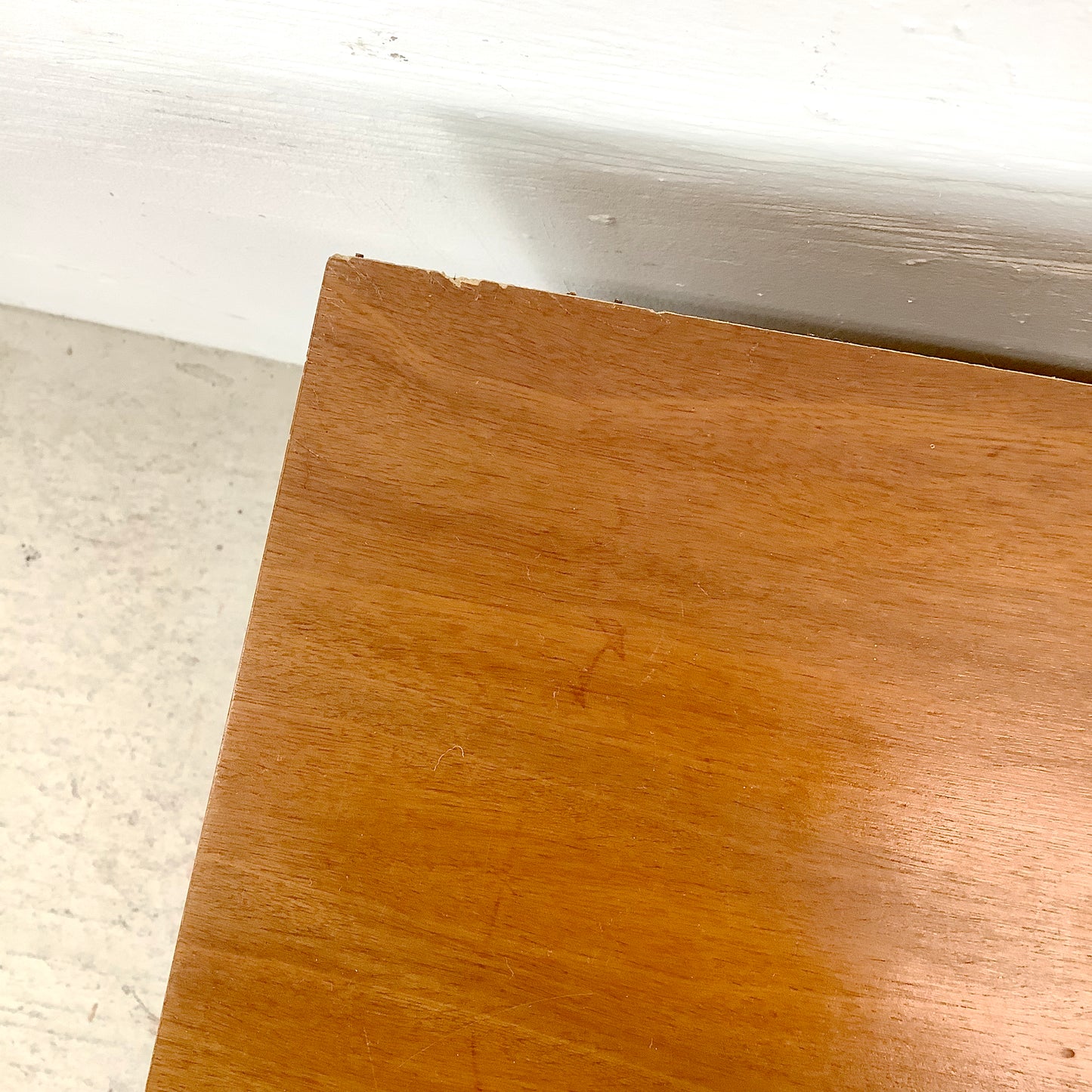 Mid-Century Nightstand With Drawer and Cabinet– Minimalist Form, Warm Finish