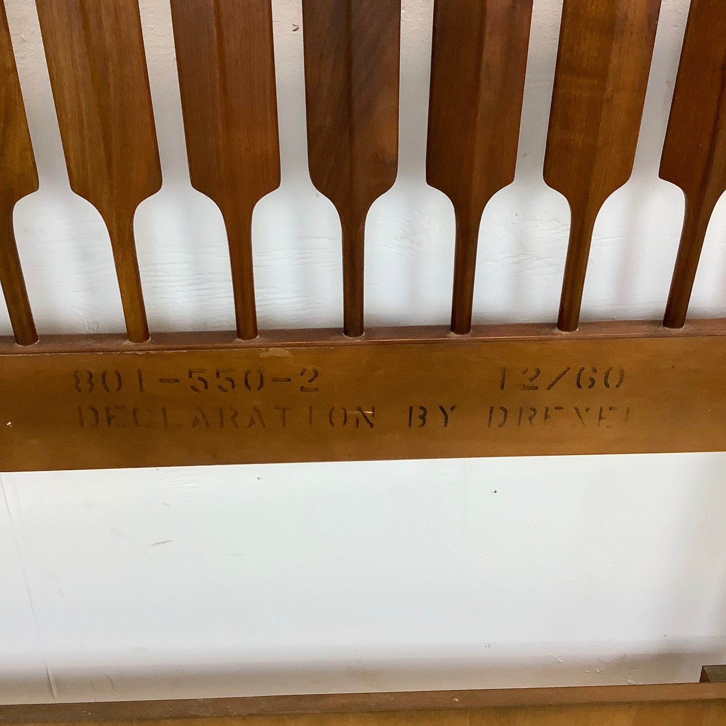 Mid-Century Full Size Bed Frame by Kipp Stewart for Drexel