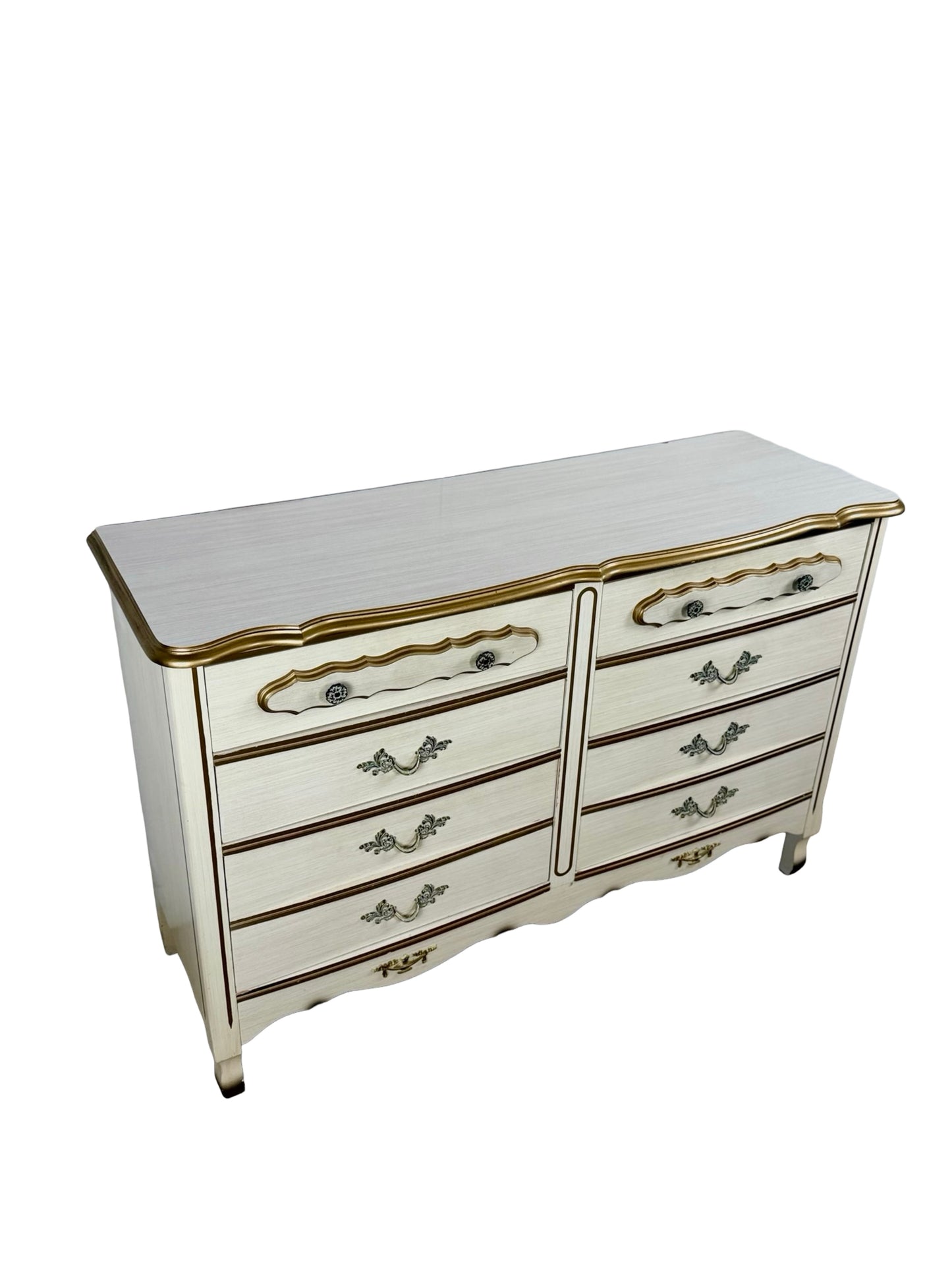 Vintage French Provincial Six-Drawer Dresser | Louis XV Revival
