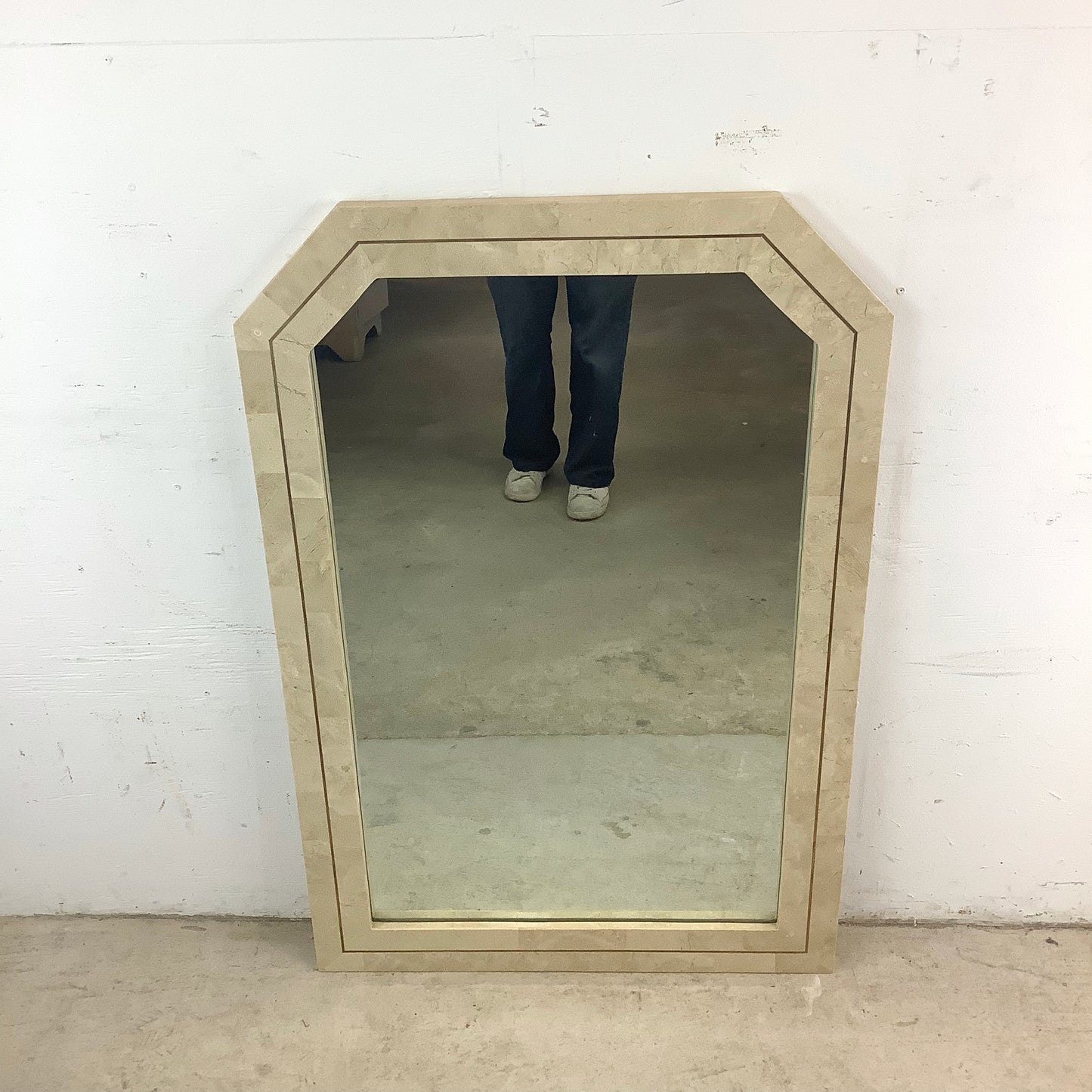 Vintage Tessellated Stone Wall Mirror