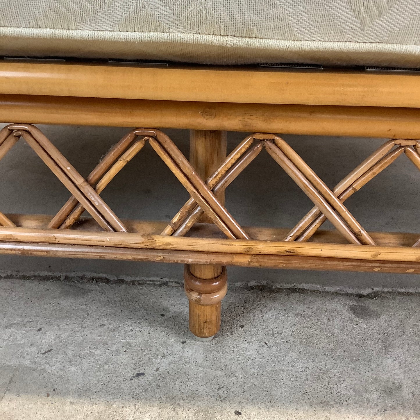 Vintage Ficks Reed Rattan Loveseat