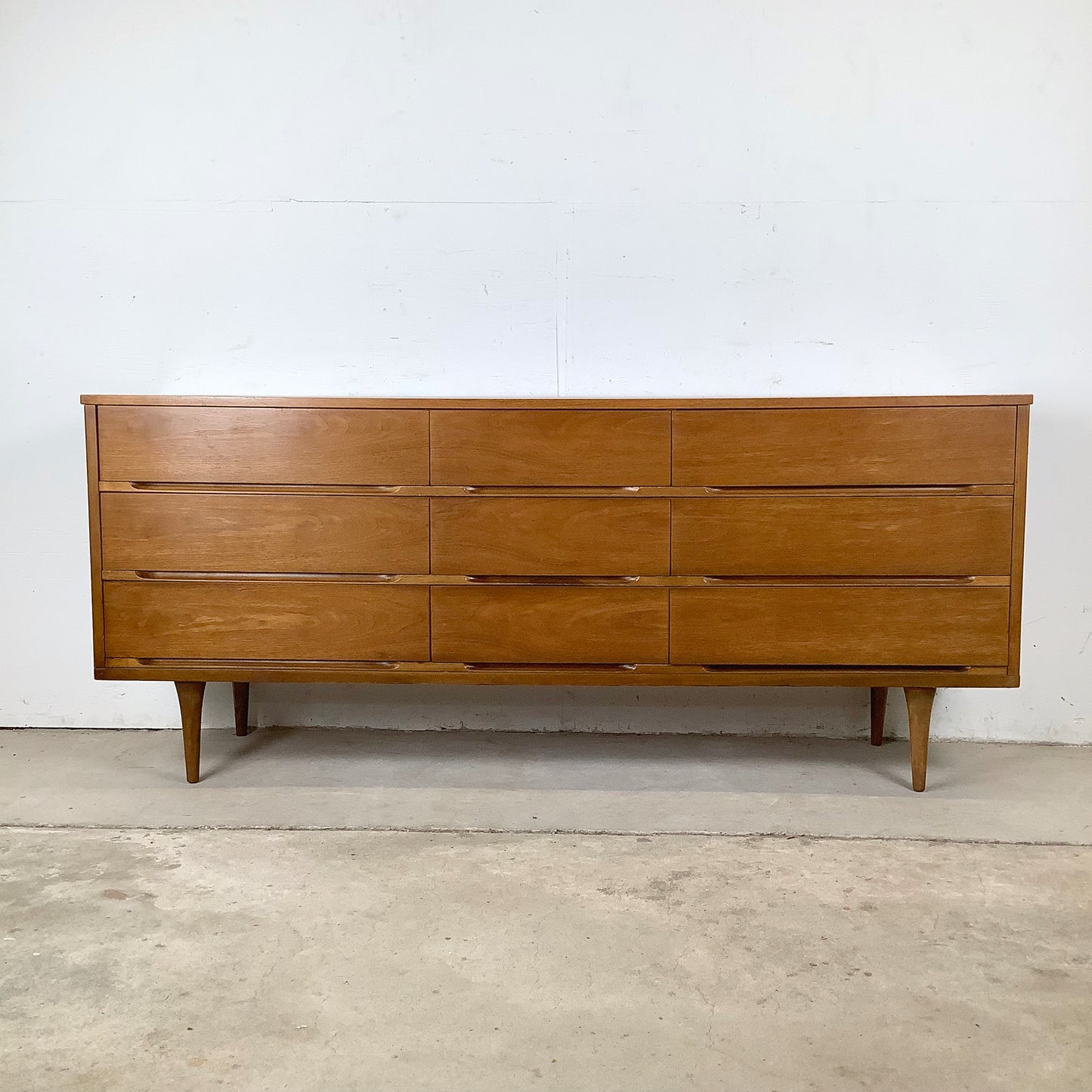 Mid-Century Nine Drawer Dresser