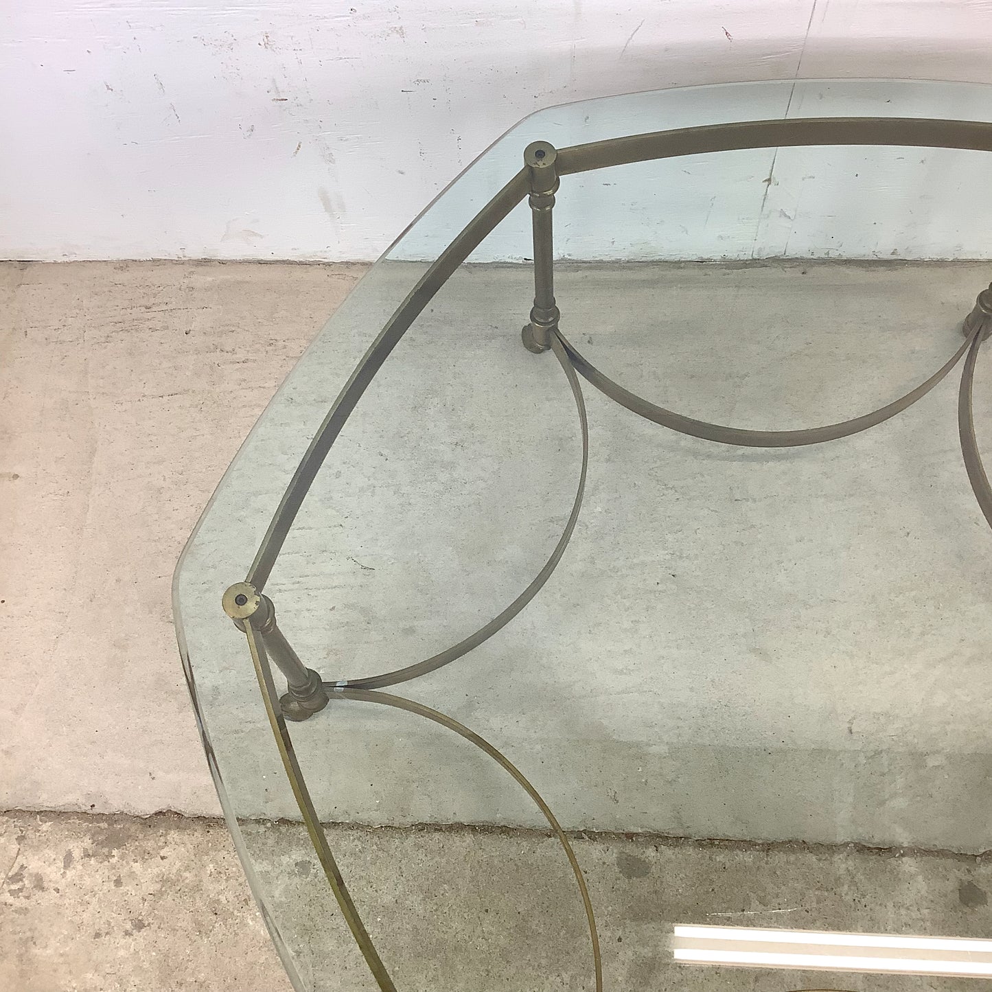 Maison Jansen Style Brass Cocktail Table
