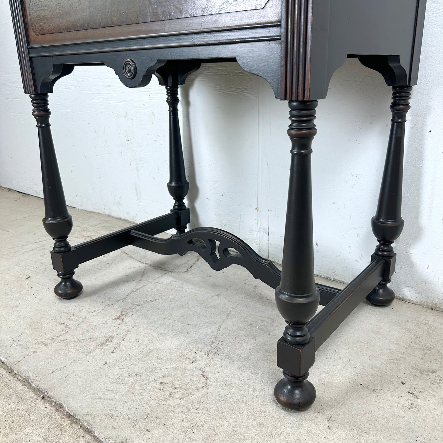 Tall Traditional Modern Bar Cabinet With Dropfront