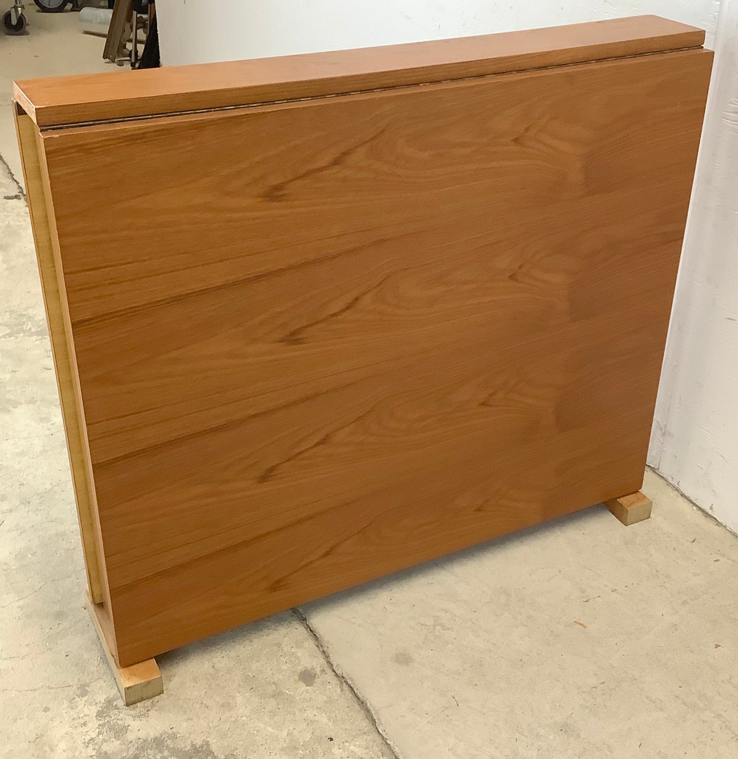 Petite Danish Modern Drop Leaf Teak Dining Table