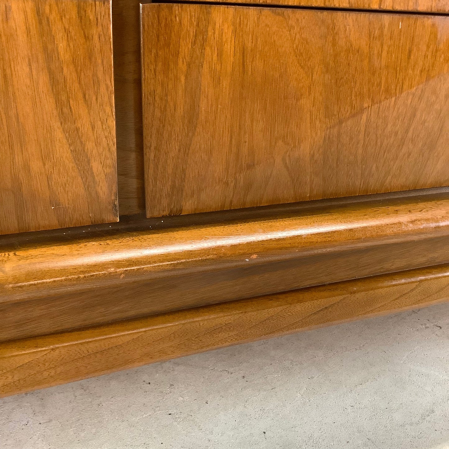 MCM Walnut Diamond Front Dresser by United Furniture